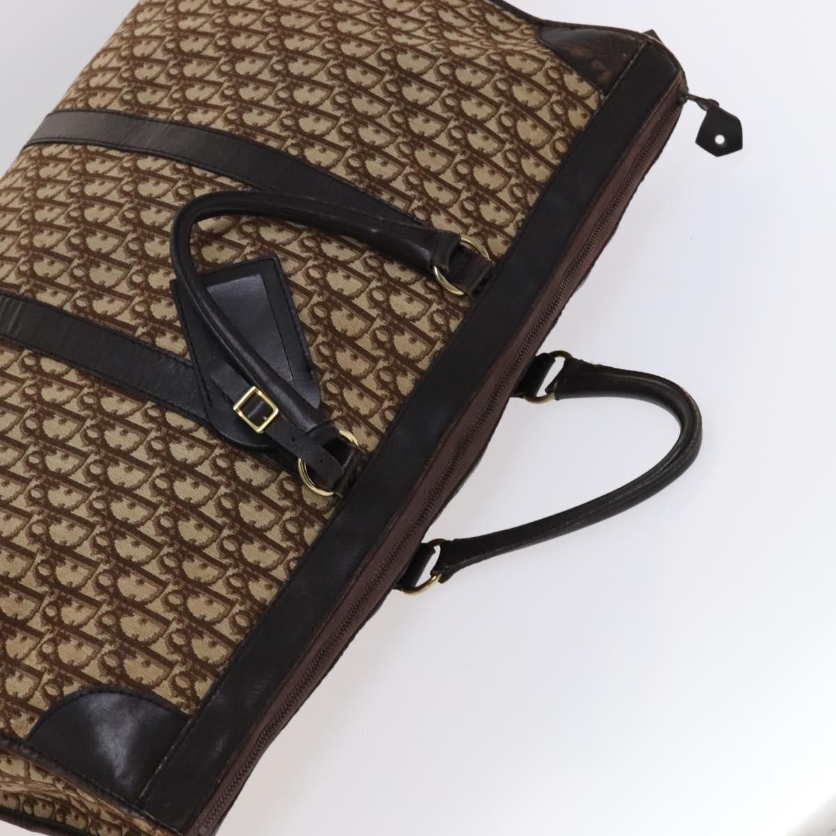Dior DIOR Trotter Canvas Boston Bag Brown Size ONE SIZE - 6 Thumbnail