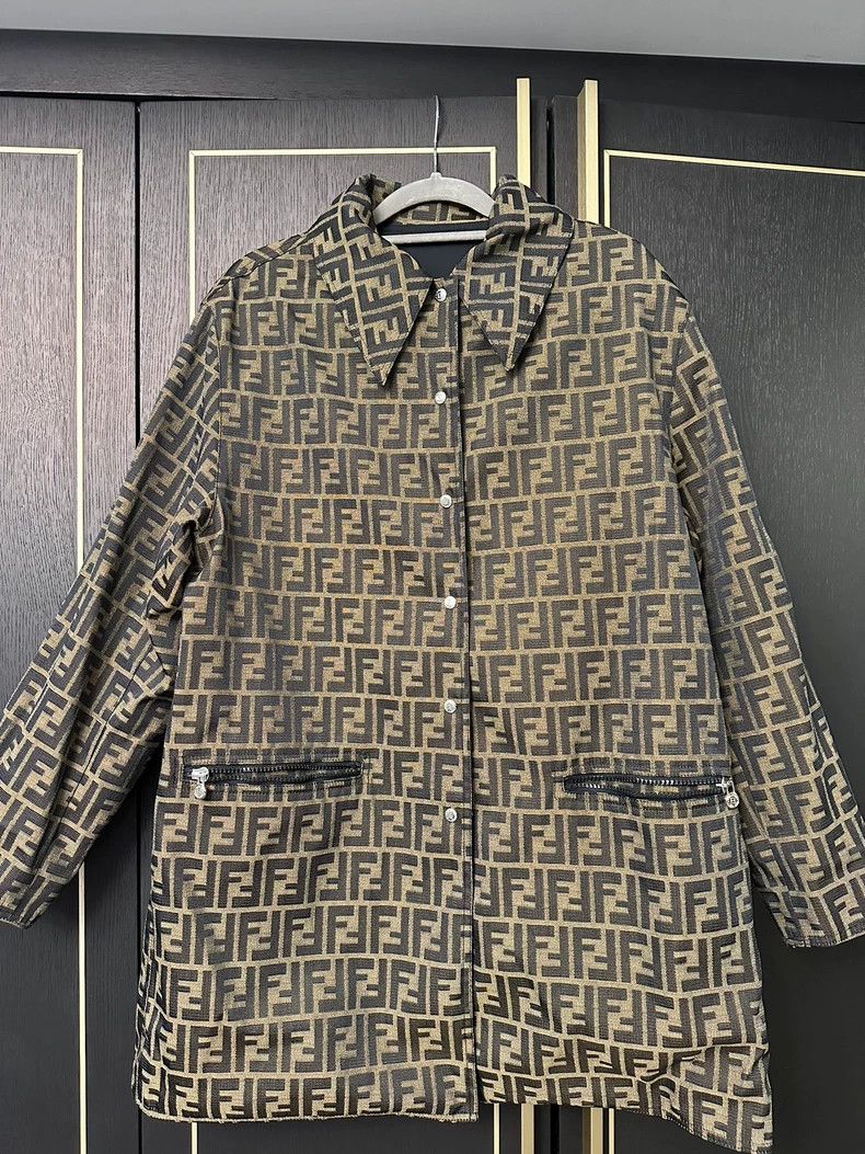 Fendi FENDI Vintage Monogram Coat - dmc Size US M / EU 48-50 / 2 - 1 Thumbnail