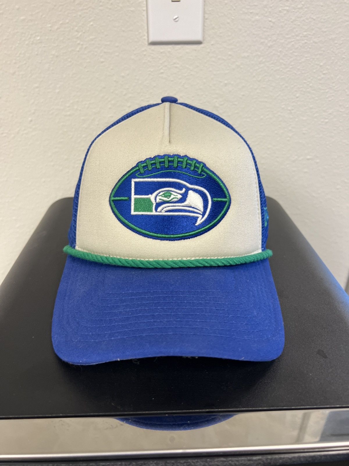 New Era Seahawks 2024 Sideline History A-Frame Trucker Hat Size ONE SIZE - 1 Thumbnail