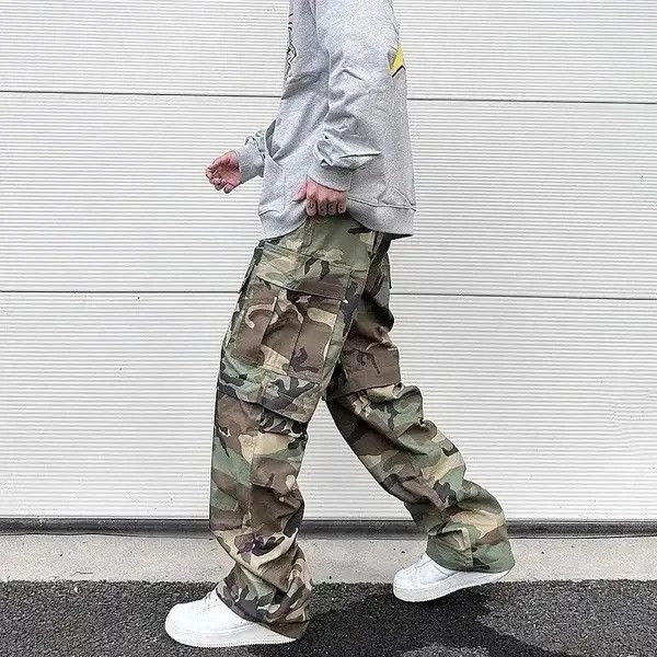 Vintage VIBE Multi-pockets Camouflage Cargo Pants Size US 34 / EU 50 - 1 Thumbnail
