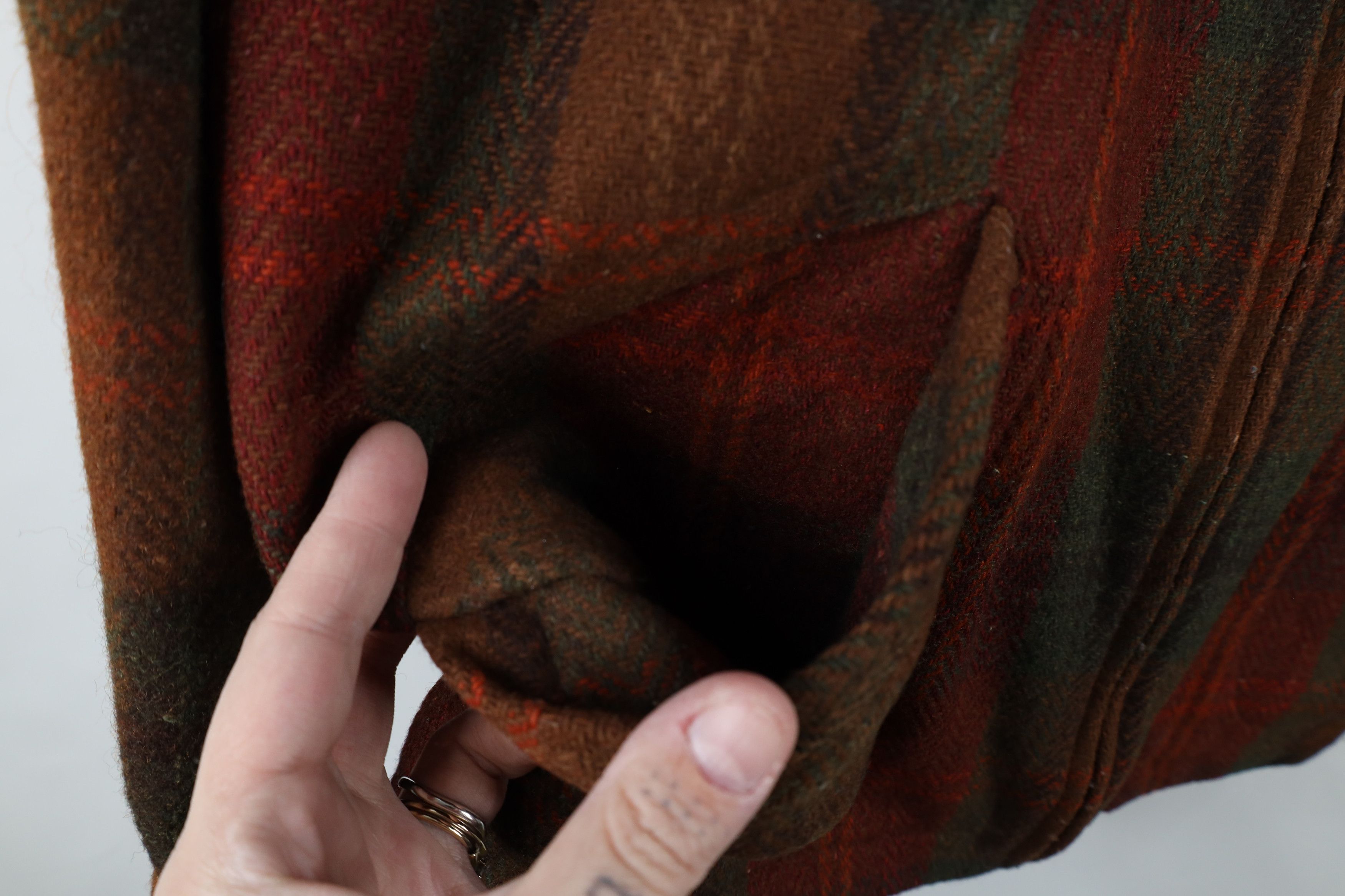 Vintage Vintage 90s Streetwear Back Wool Tweed Bomber Jacket Plaid Size 3XL / US 20-22 - 4 Thumbnail