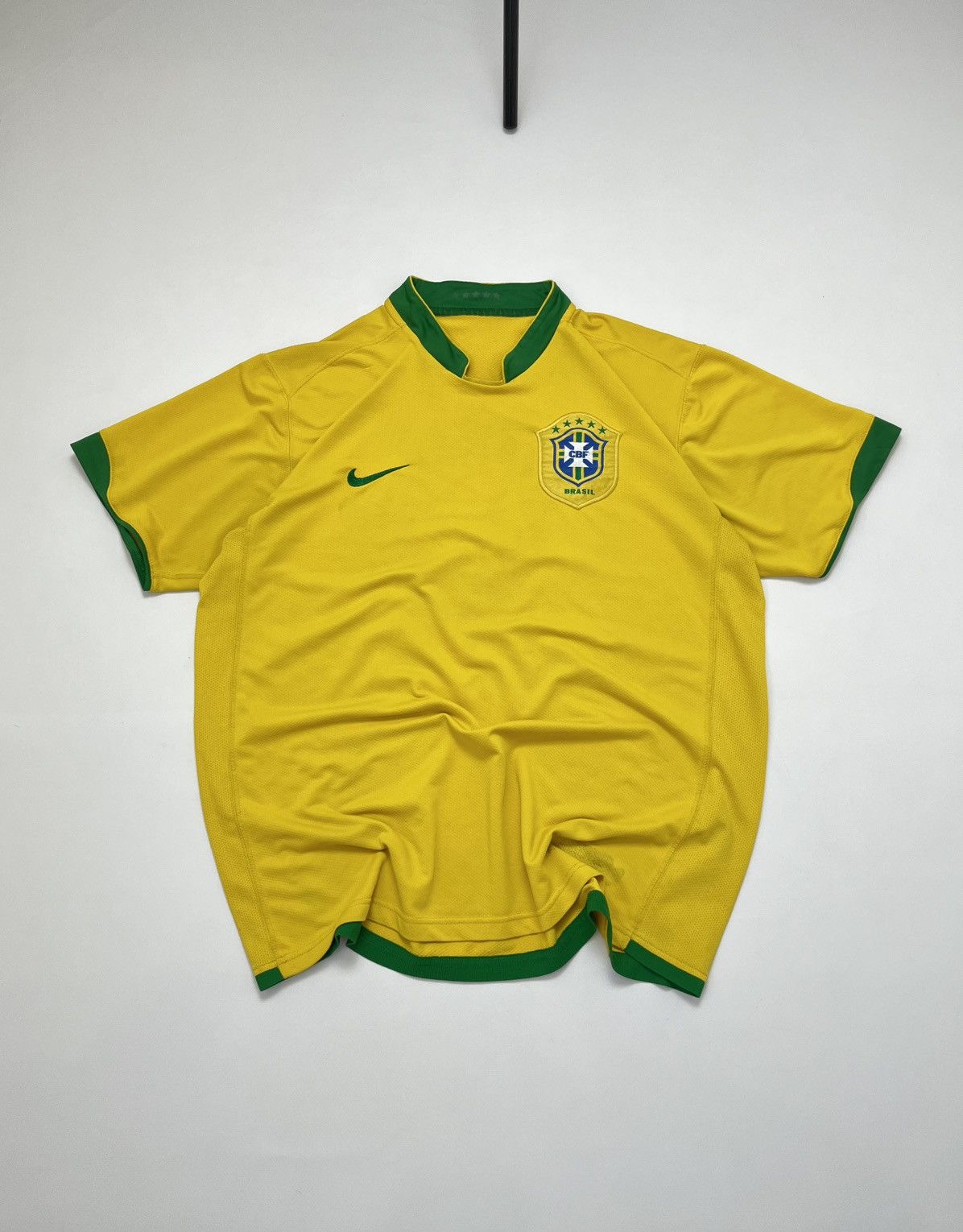 Nike Brazil Vintage Soccer Jersey 00s Size US L / EU 52-54 / 3 - 1 Thumbnail