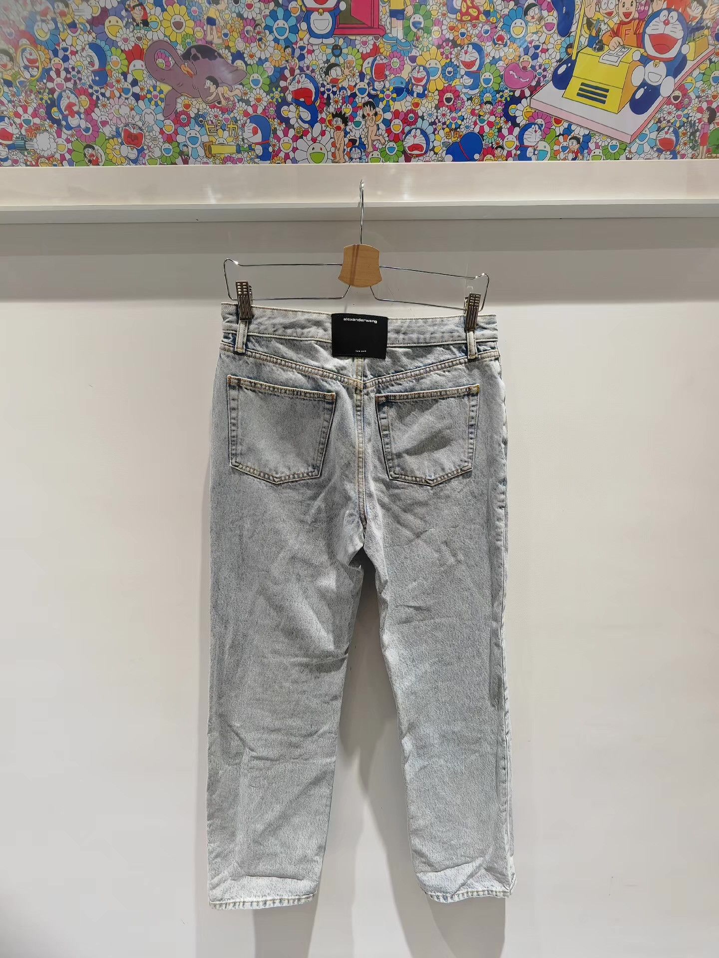 Alexander Wang Alexander Wang Rhinestone Logo Embellished Jeans。 Q15 Size US 34 / EU 50 - 2 Thumbnail