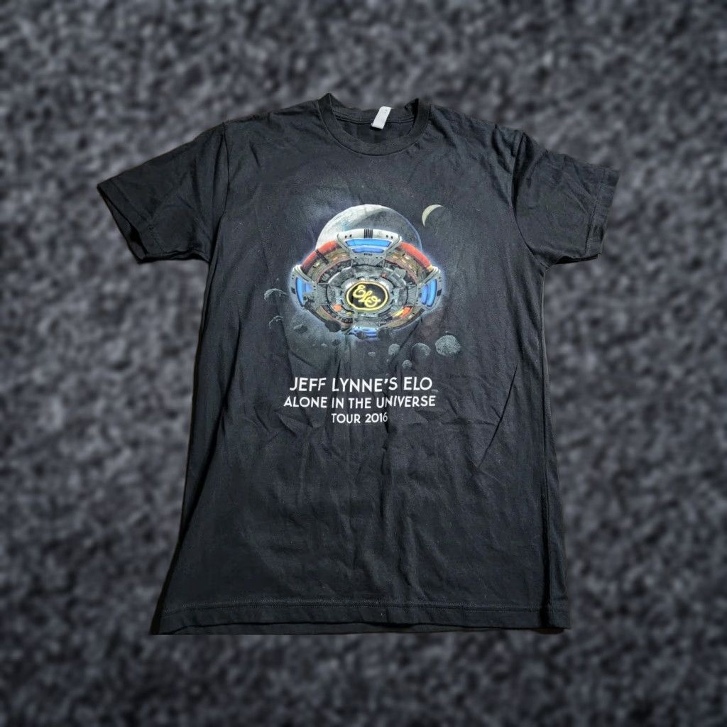 Next Level ELO Alone In The Universe Tour 2016 Black T-Shirt Unisex Adults Size S Short Sleeve Crew Neck Size US S / EU 44-46 / 1 - 1 Thumbnail