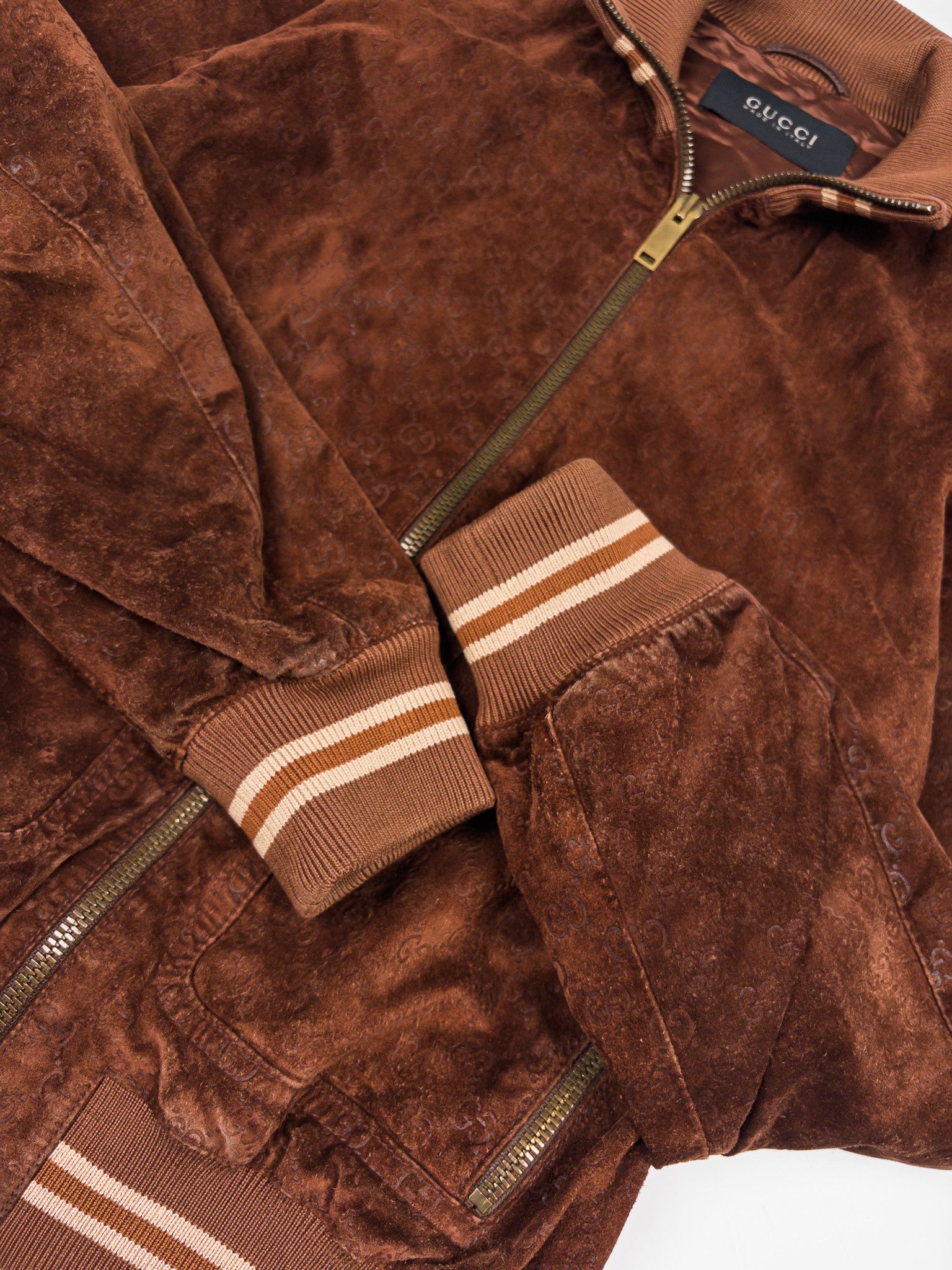 Gucci Gucci GG Monogram Suede Jacket Size US L / EU 52-54 / 3 - 5 Thumbnail