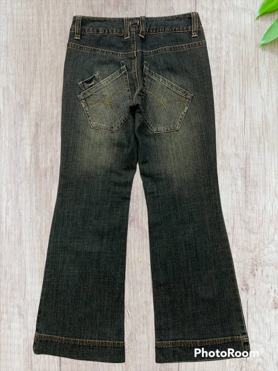 2000s LA DEROUTE Y2K SUPER FLARE JEANS JNCO