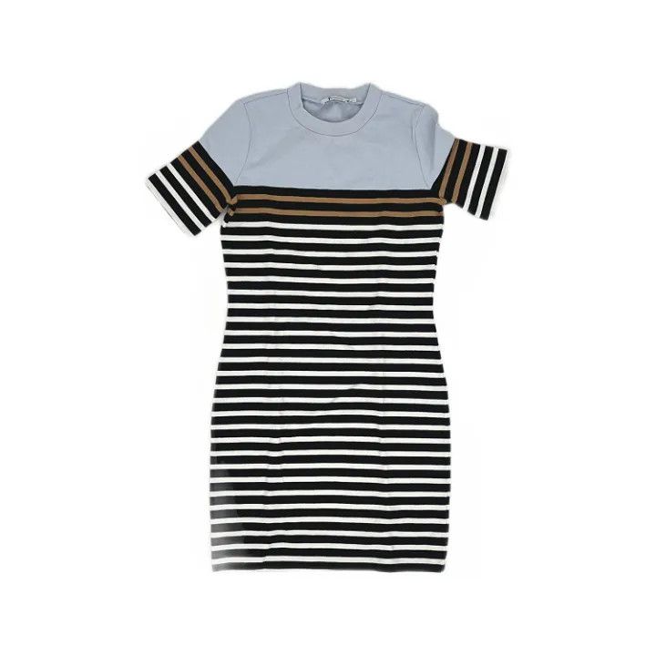 Alexander Wang Alexander Wang Striped Short Sleeve Dress 0079 Size M / US 6-8 / IT 42-44 - 1 Thumbnail