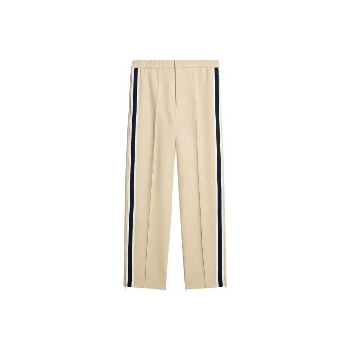 AMI AMIPARIS Brown Striped Relaxed Fit Trousers 0079 Size US 34 / EU 50 - 1 Thumbnail