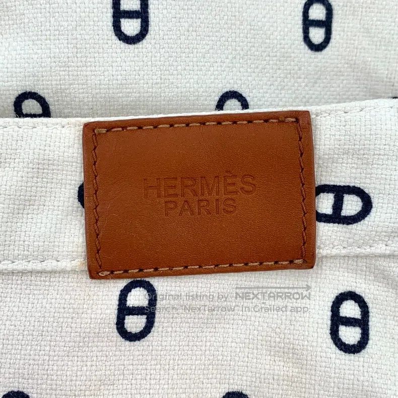 Hermes Hermes White pig nose full print cotton casual denim half Size 25" / US 0 / IT 36 - 6 Thumbnail