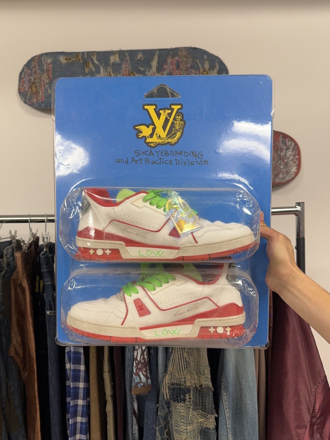 Louis Vuitton × Virgil Abloh AW2021 Louis Vuitton ‘SoHo Exclusive’ 1/500 LV Trainers Size US 9.5 / EU 42-43 - 1 Thumbnail
