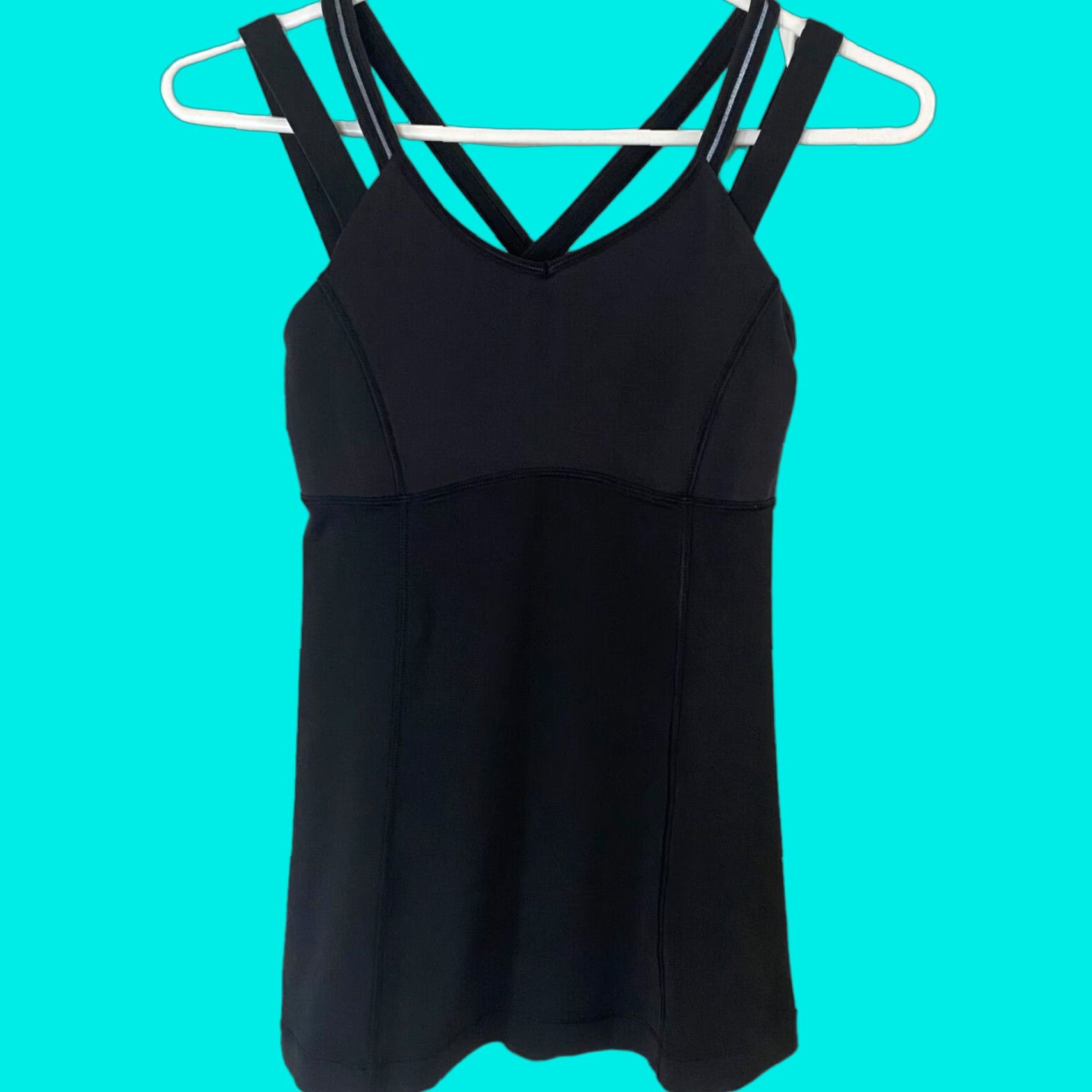 Lululemon Lululemon Ace Tank Women's Size 4 Activewear Yoga Top Black Strappy Cross-Back Size S / US 4 / IT 40 - 1 Thumbnail