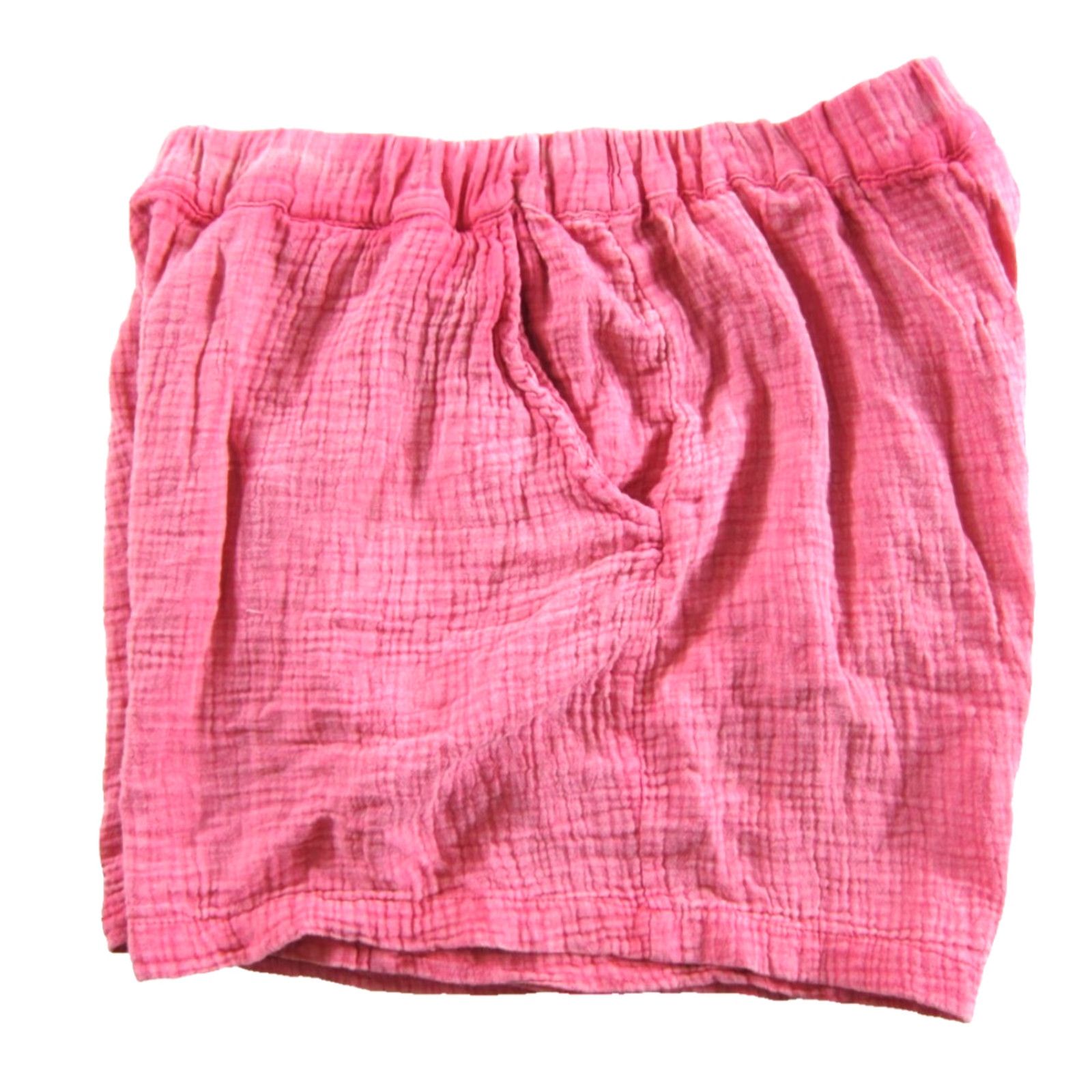 Vintage Noisy May Chino Shorts XS Pink 100% Cotton Gauze Elastic High Rise Waist Pocket Women's Multiple Size 26" / US 2 / IT 38 - 5 Thumbnail