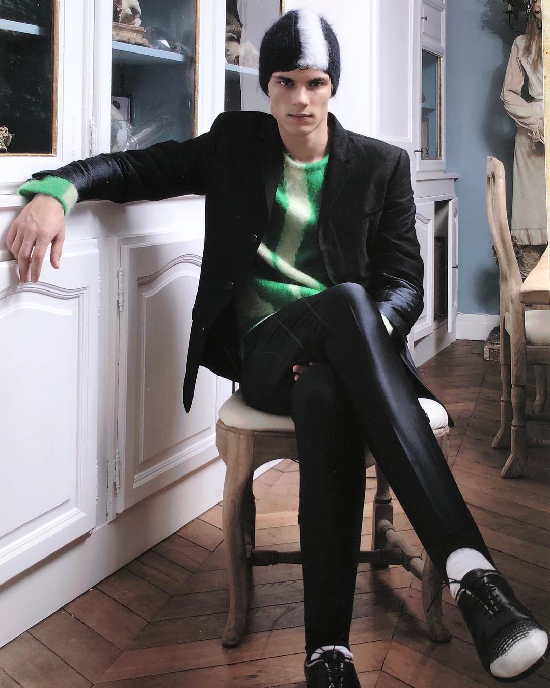 Prada Fused Silk / Wool Ombré Blazer FW 2007 Runway Size 48R - 15 Thumbnail