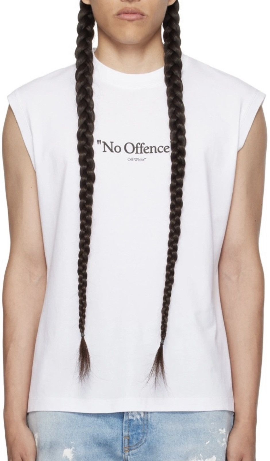 Off-White Off-white “no offense” logo sleeveless tee white Size US S / EU 44-46 / 1 - 1 Thumbnail