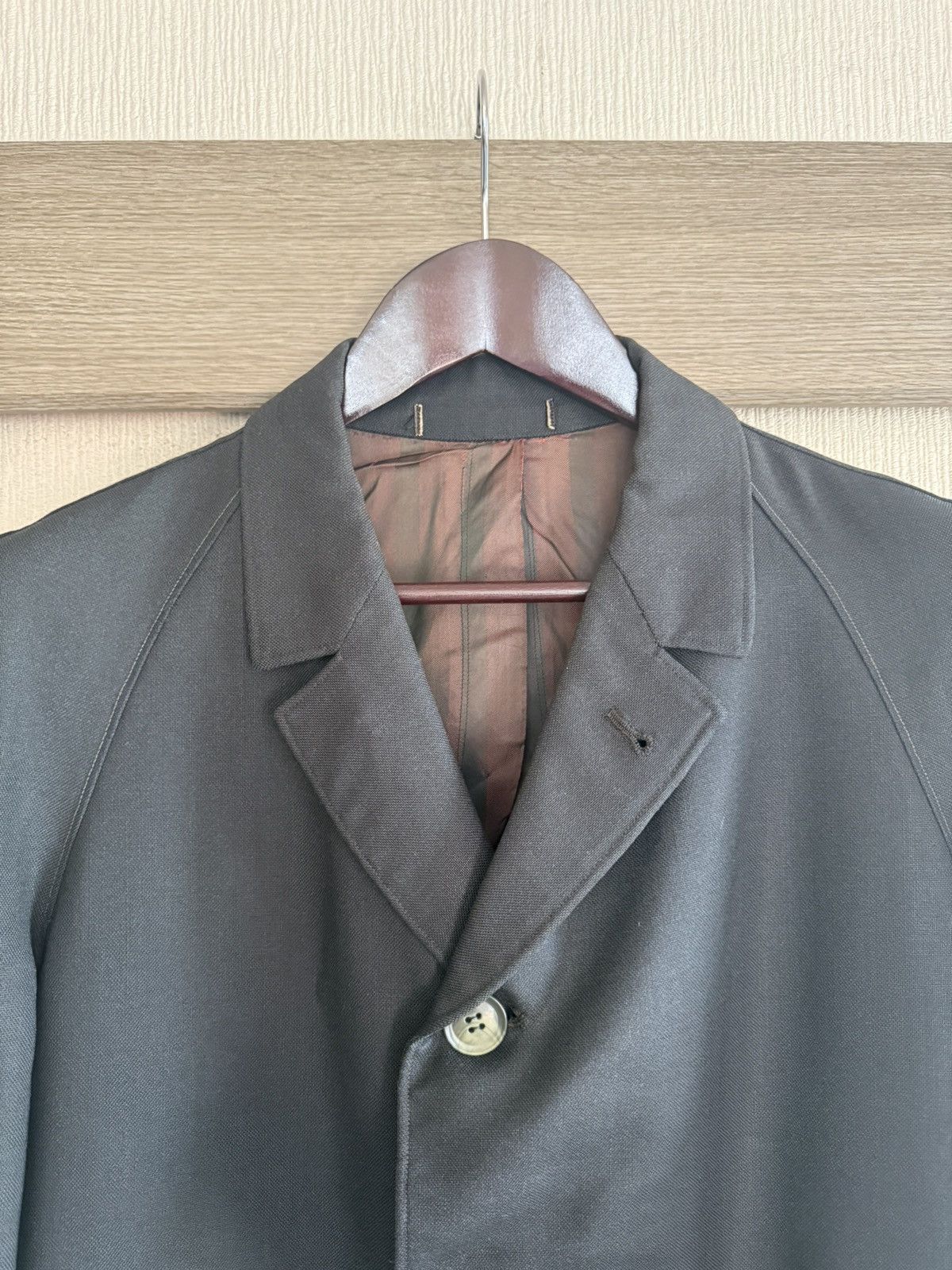 Other Spring&Autumn Vintage 1960s Japanese Serge Raglan Overcoat Size US L / EU 52-54 / 3 - 5 Thumbnail