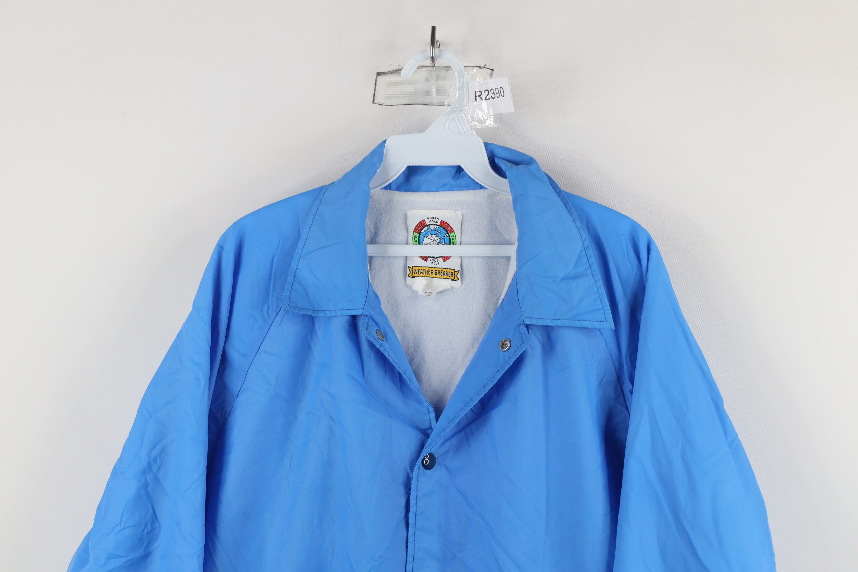 Vintage Vintage 90s Streetwear Lined Satin Coaches Coach Jacket Blue Size US L / EU 52-54 / 3 - 2 Thumbnail