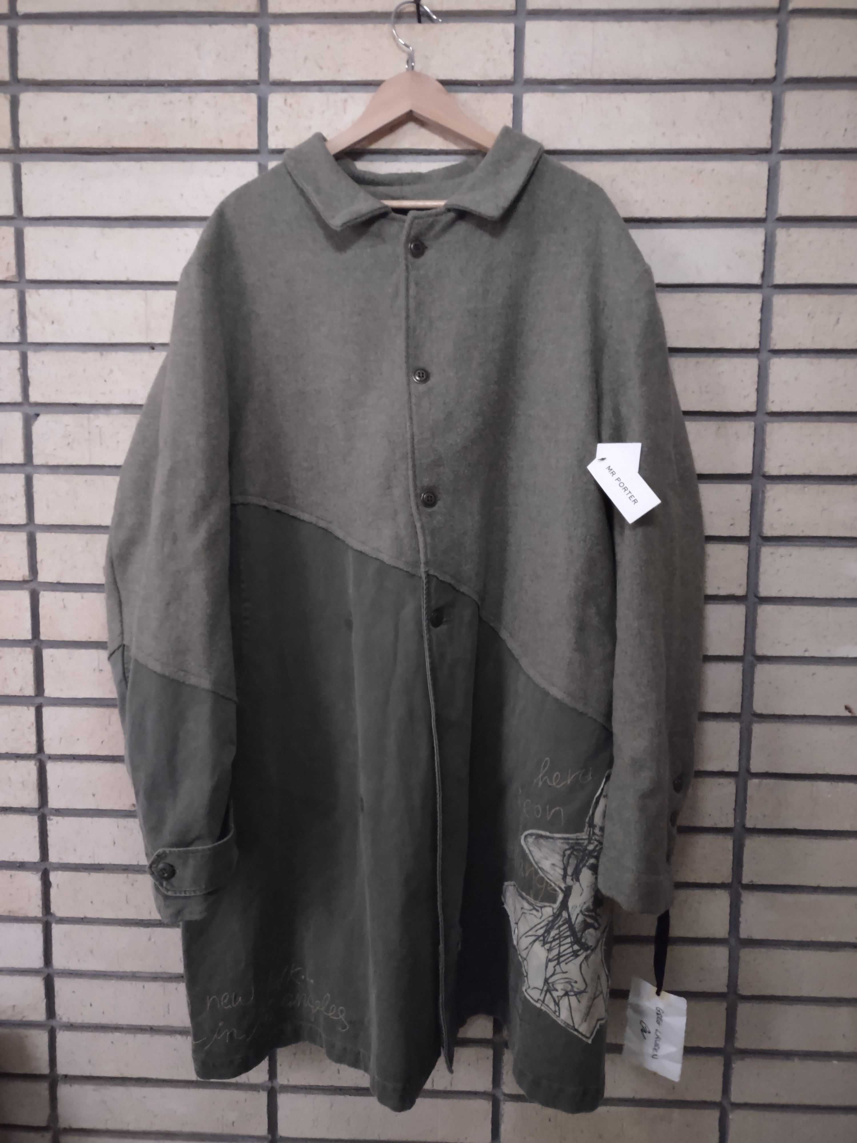 Greg Lauren Greg Lauren 50/50 Army Tweed Trench Coat size 5 XXL Size US XXL / EU 58 / 5 - 1 Thumbnail