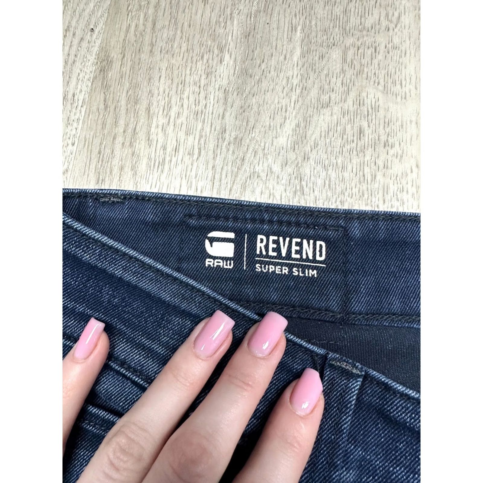G-Star G Star Raw Mens Revend Super Slim Denim Jeans Size 33 Blue Slim Regular 33 in Inseam 78 cm 32 in Mens Jeans Size US 33 - 3 Thumbnail