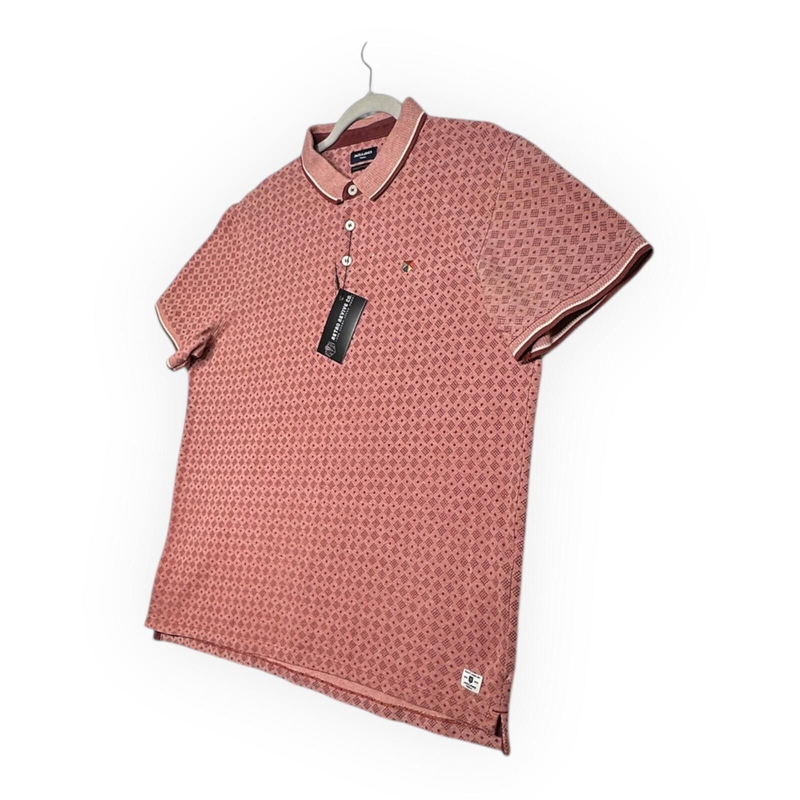 Jack & Jones Jack & Jones Polo Shirt Men's UK Size 2XL Pink Premium Size US XXL / EU 58 / 5 - 3 Thumbnail