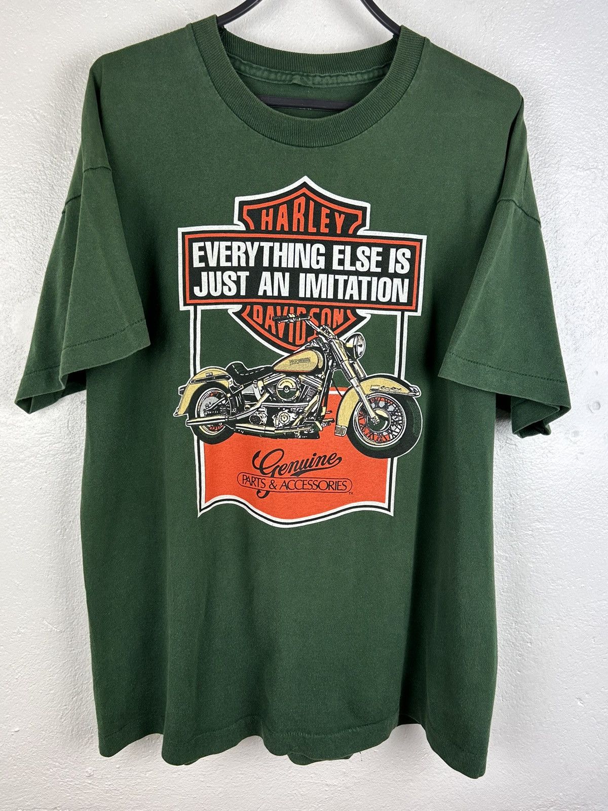 Harley Davidson 90s Vintage Finland Freebird MC Harley Single Stitch Tee Size US XL / EU 56 / 4 - 1 Thumbnail