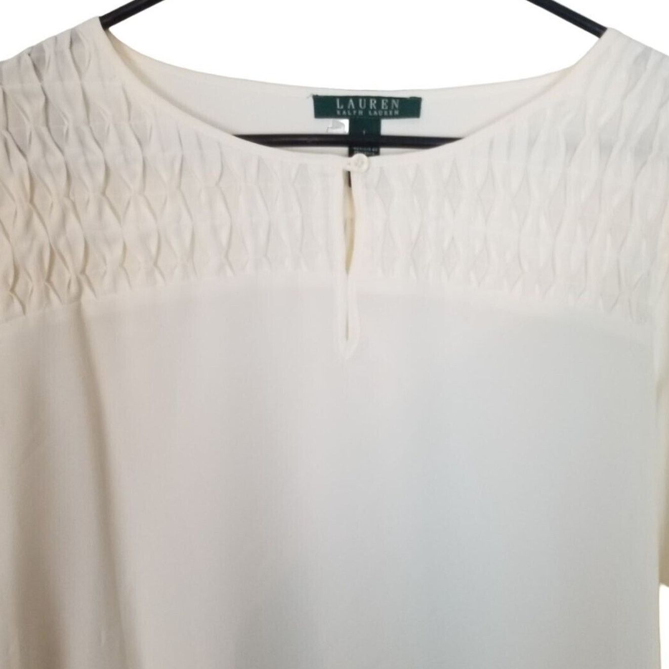 Lauren Ralph Lauren Lauren Ralph Lauren Womens Blouse Size L Classic Minimalist Size L / US 10 / IT 46 - 2 Thumbnail