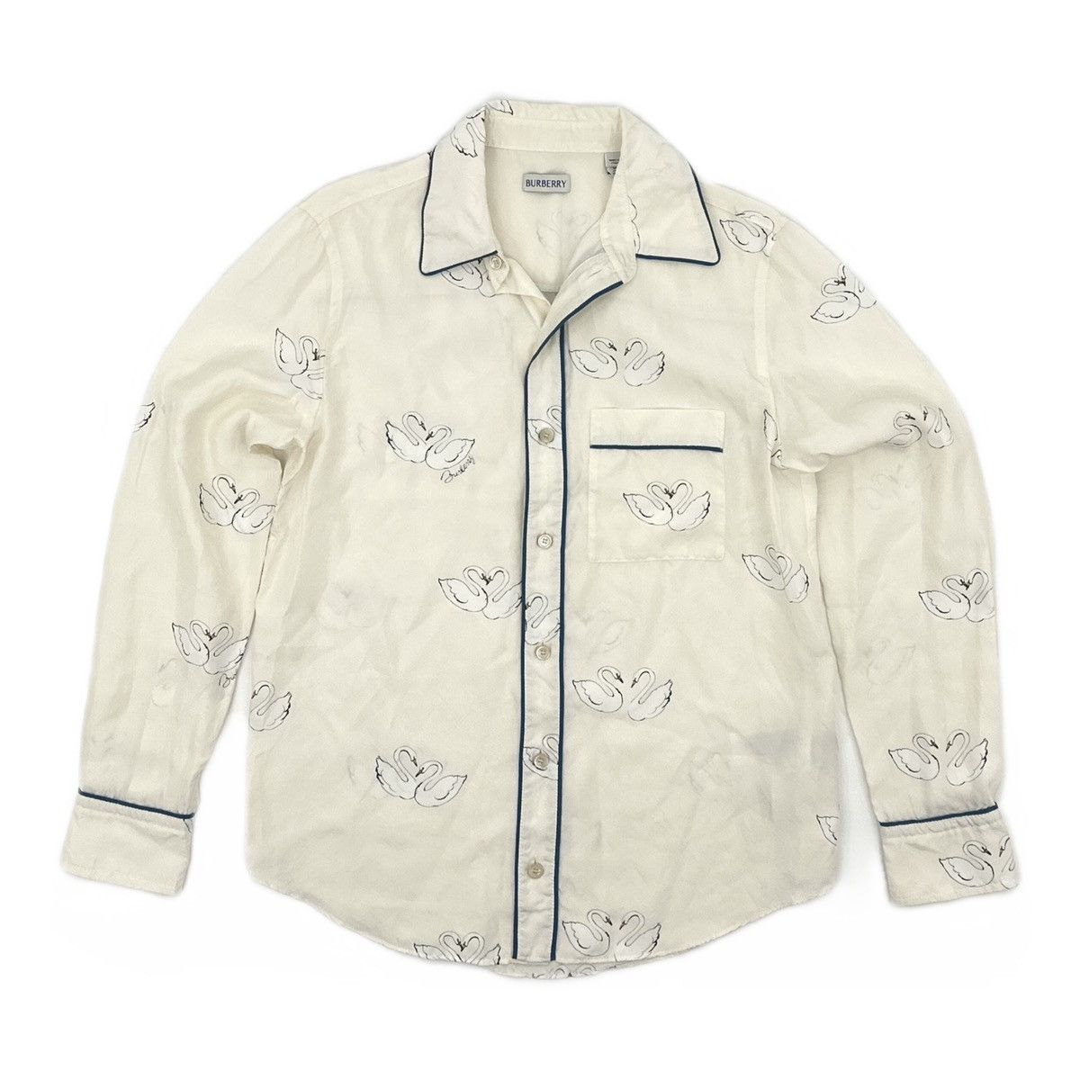 Burberry Burberry SS24 silk pyjama shirt Size S / US 4 / IT 40 - 1 Thumbnail