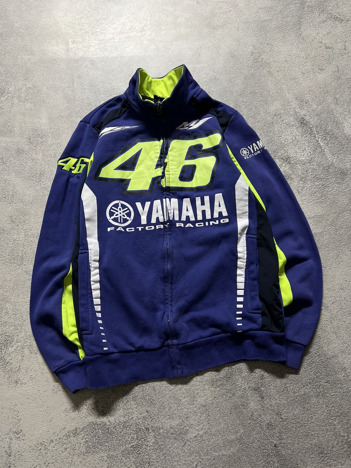 Vintage × Yamaha Vintage Y2k Yamaha💙 Factory Racing Over Print Zip Sweatshirt Size US XS / EU 42 / 0 - 4 Thumbnail