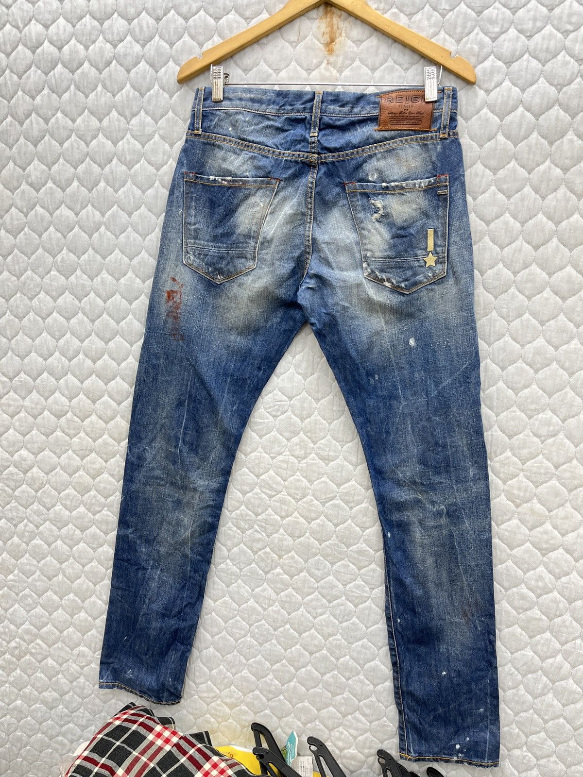 Other 🔥🔥🔥STEALS REIGN ITALIA DISTRESSED DENIM Size US 31 - 4 Thumbnail