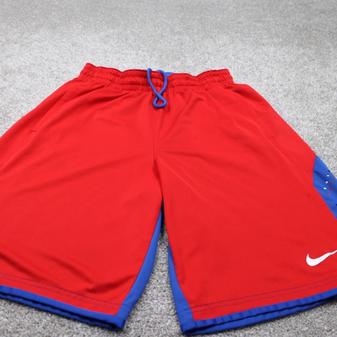 Nike Nike Victory Shorts Mens Medium Red/Blue Dri-Fit Polyester Drawstring 11" inseam Size US 31 - 2 Thumbnail