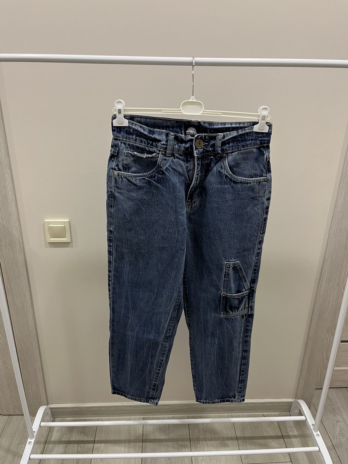 Southpole Crazy Vintage Y2K Blue Southpole Jeans Embroidered Baggy USA Size US 31 - 4 Thumbnail