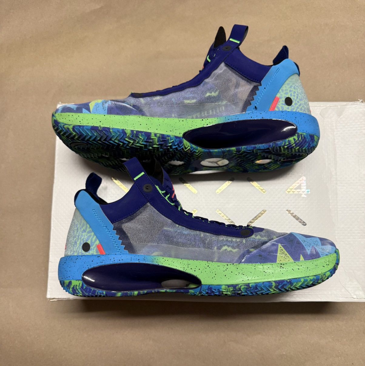Jordan Brand Nike Air Jordan 34 EYBL Men’s size 14 Basketball Shoes Rare! Size US 14 / EU 47 - 2 Thumbnail