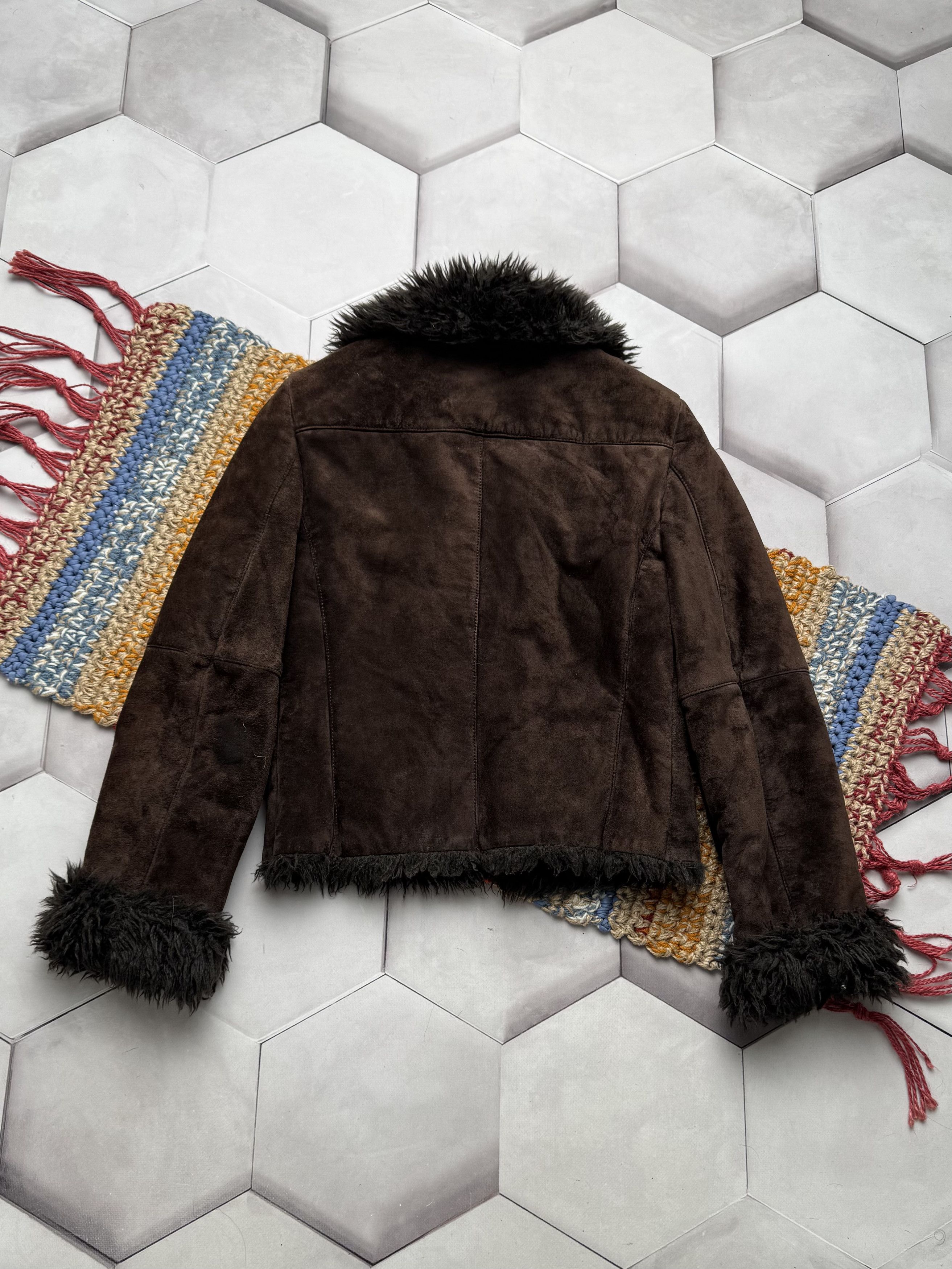 Japanese Brand Vintage Real Suede Cropped Jacket (E4) Size XS / US 0-2 / IT 36-38 - 8 Thumbnail