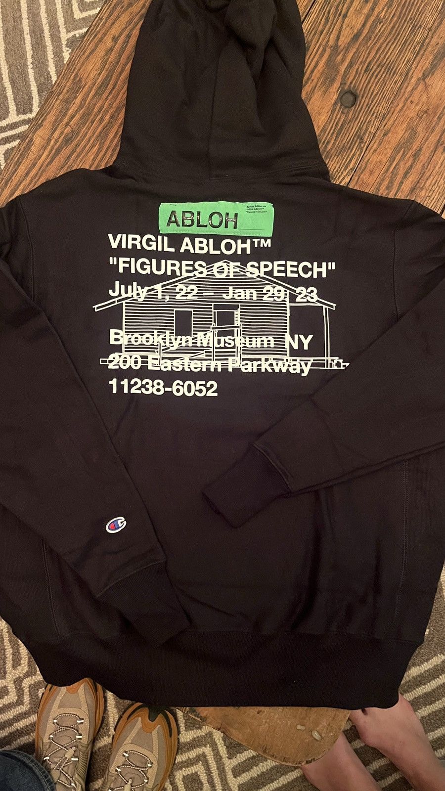 Champion Reverse Weave Pullover Brooklyn Abloh Hoodie Size US M / EU 48-50 / 2 - 3 Thumbnail