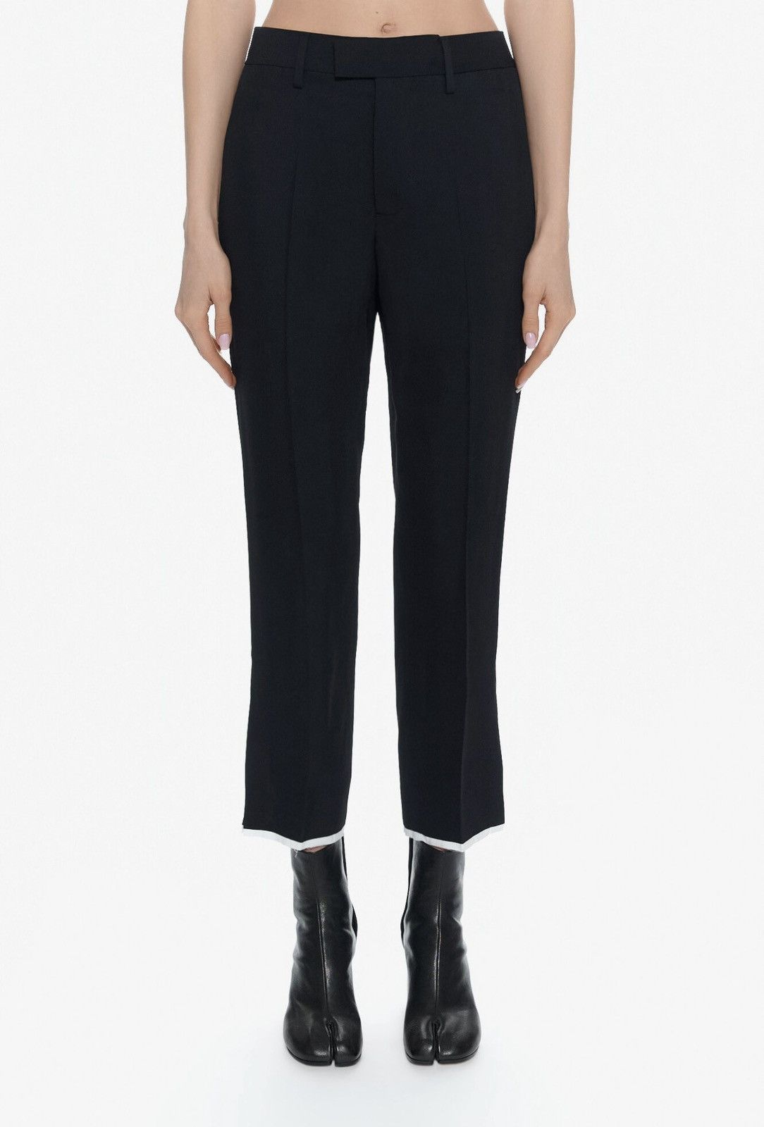 Ann Demeulemeester Last Ann Demeulemeester Viscose & Wool Blend Black Pants Size 25" / US 0 / IT 36 - 1 Thumbnail