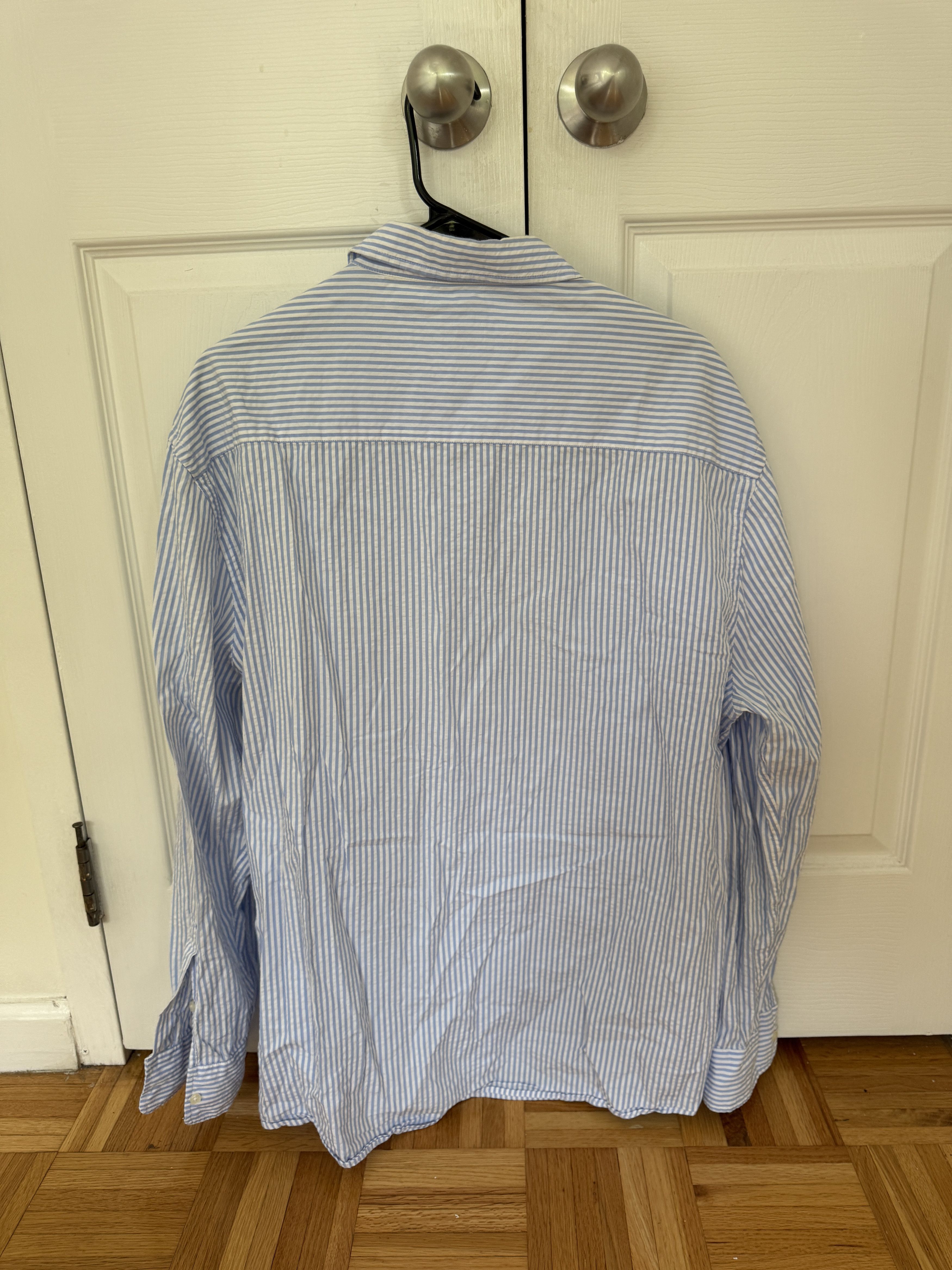 Zara Zara Searsucker Shirt Size US XL / EU 56 / 4 - 2 Thumbnail