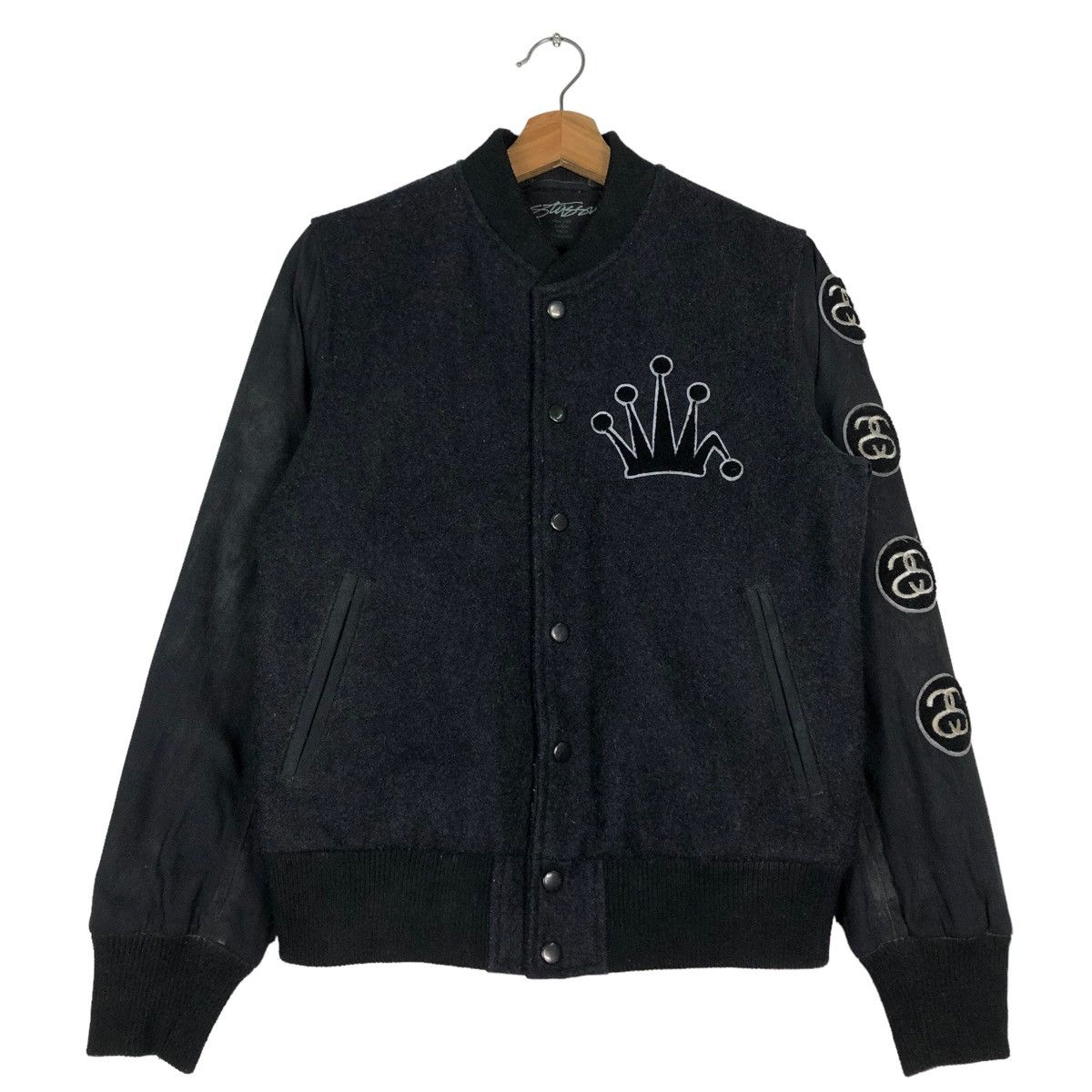 Stussy 🔥STUSSY CREW USA VARSITY JACKET BIG LOGO SPELL OUT Size US M / EU 48-50 / 2 - 2 Thumbnail