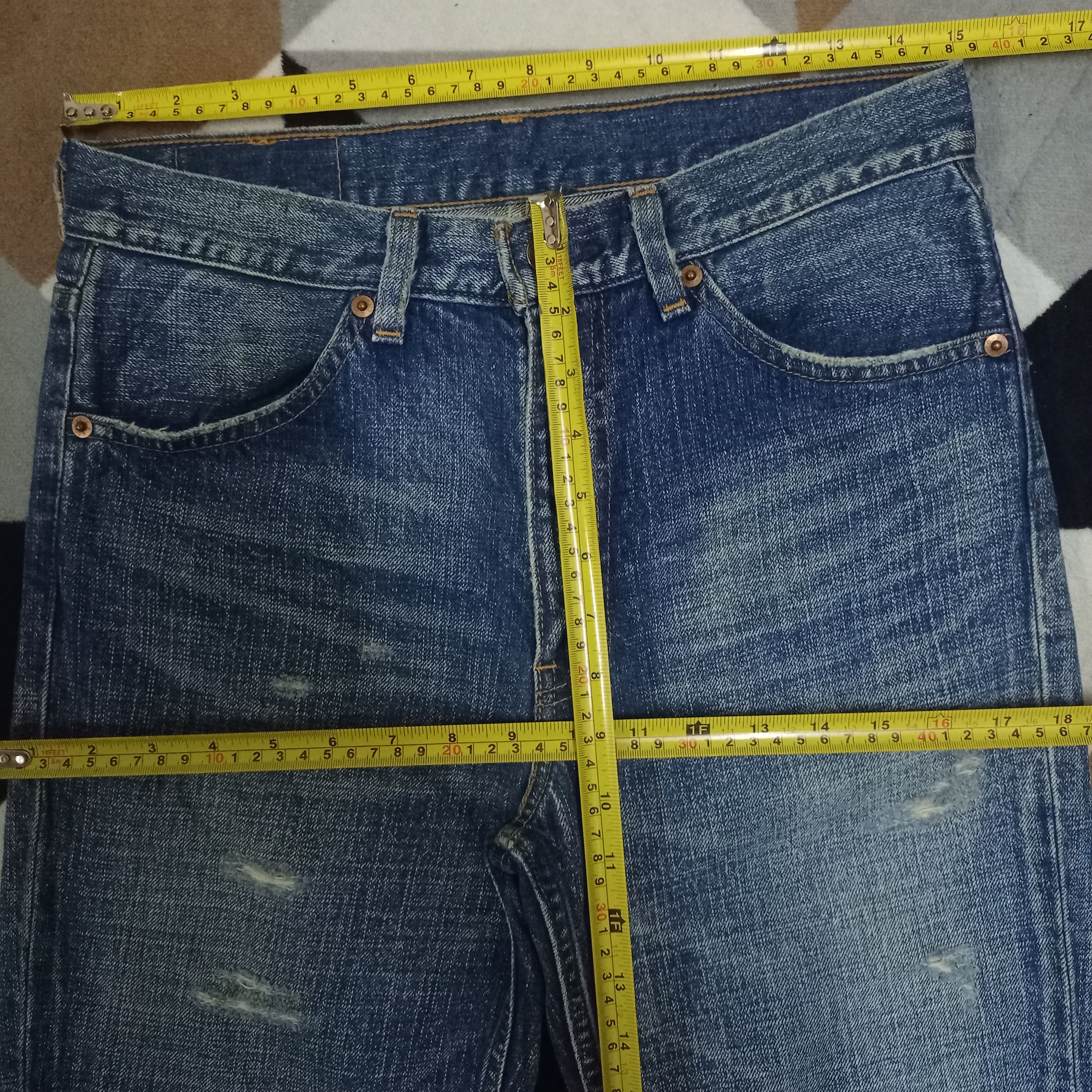 Levi's × Levi's Vintage Clothing Vintage 90s LEVIS 519 Japan Distressed Style Jeans Size US 30 / EU 46 - 8 Thumbnail