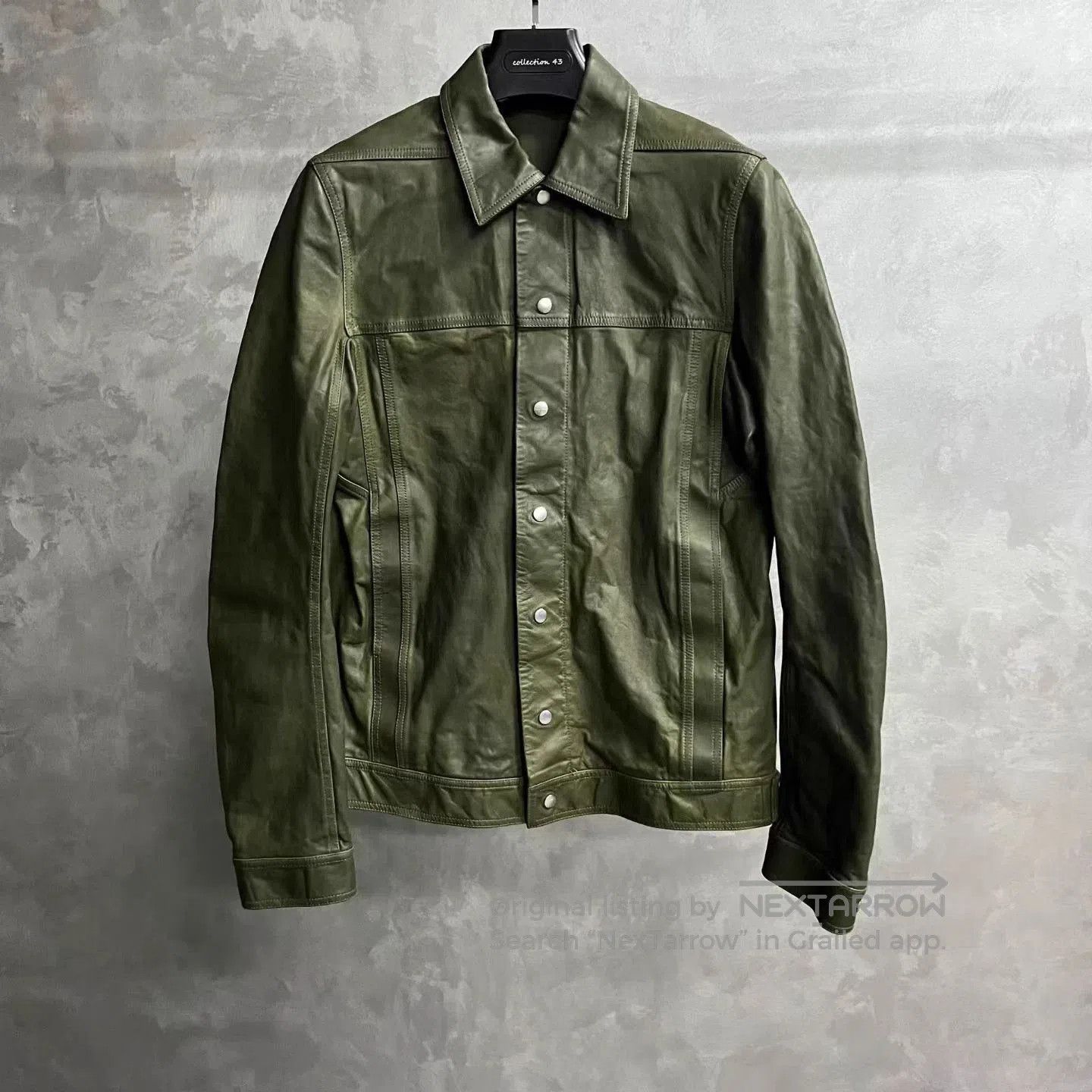Rick Owens Rick Owens Mollino Leather Jacket 52 | Grailed
