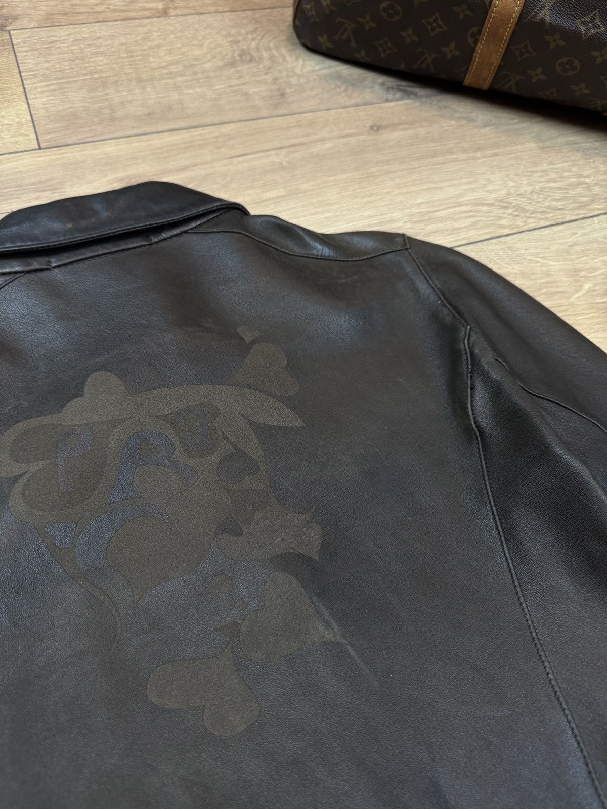 Prada Archive leather jacket Prada original luxury streetwear item Size S / US 4 / IT 40 - 3 Thumbnail