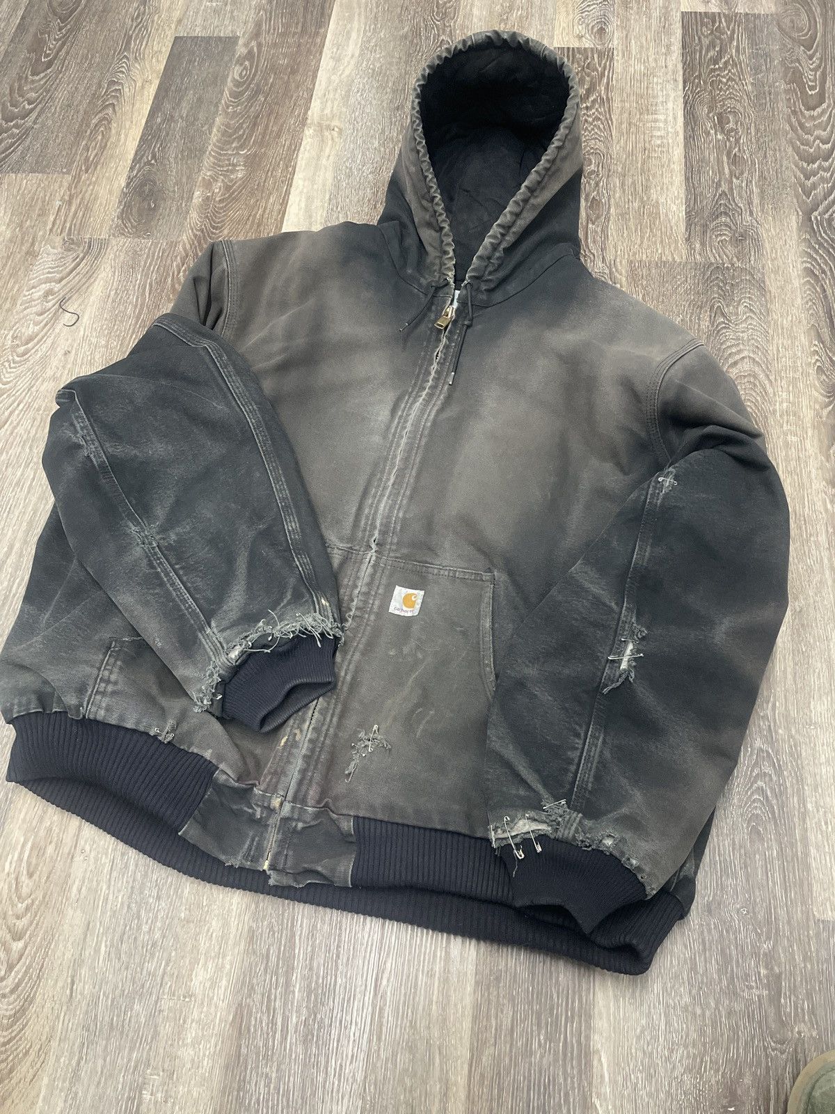 Carhartt Faded & Distressed Carhartt hooded active jacket Size US XXL / EU 58 / 5 - 11 Thumbnail
