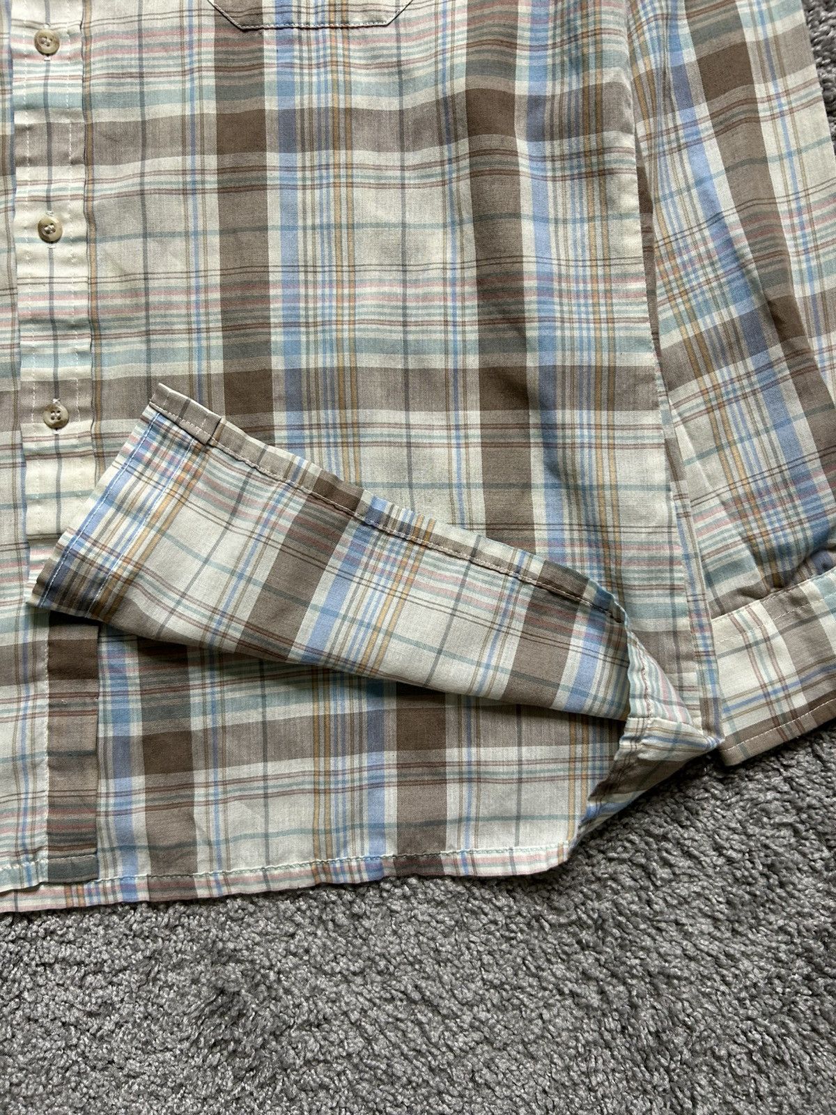 Arrow × Vintage Vintage 80s Arrow Sportswear Checkered Shirt Single Needle Size US M / EU 48-50 / 2 - 5 Thumbnail