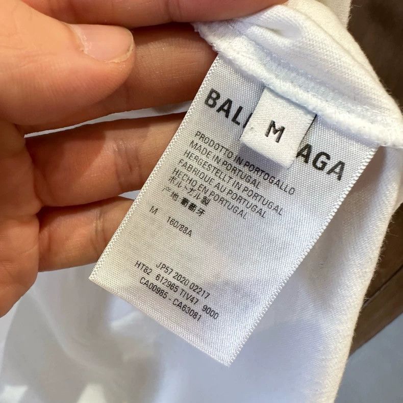 Balenciaga Balenciaga White portrait logo band short sleeves Size US M / EU 48-50 / 2 - 4 Thumbnail