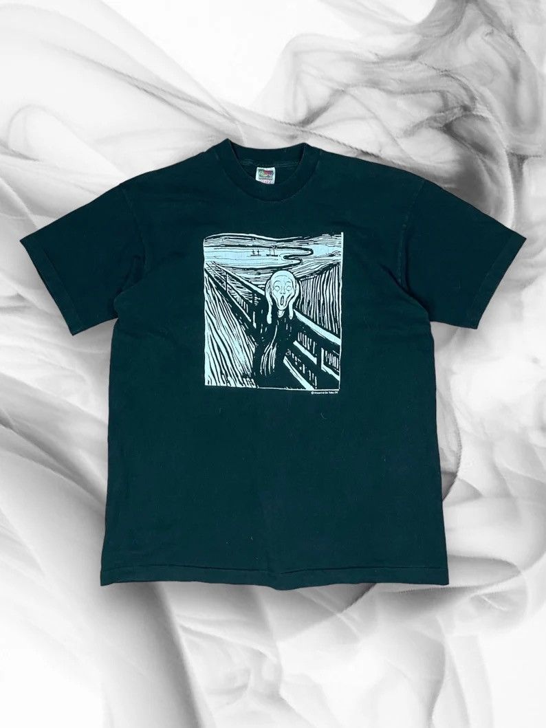 Vintage Edvard Munch The Scream Vintage T-shirt Art Kunst 90s arttee Size US XL / EU 56 / 4 - 1 Thumbnail