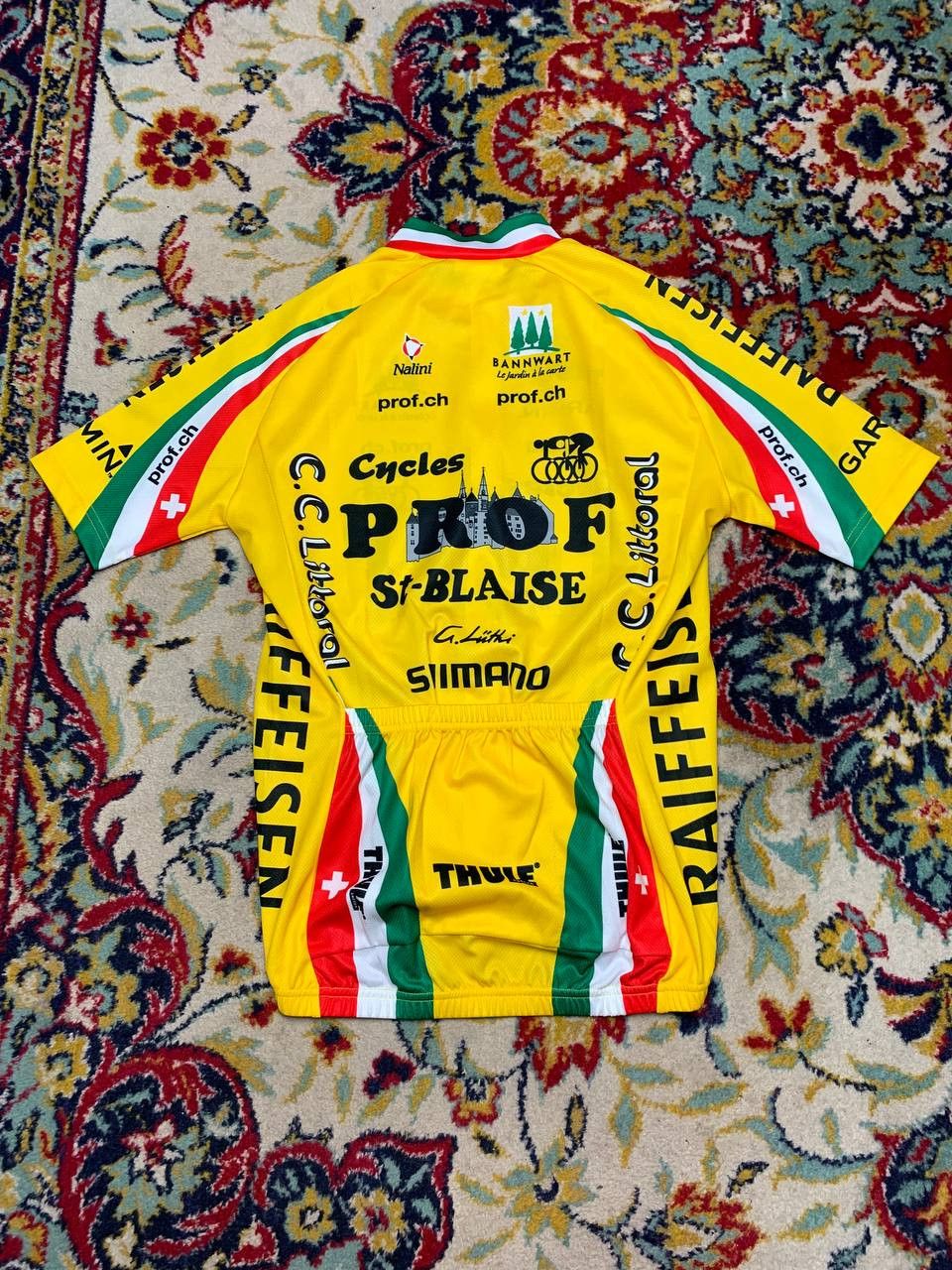 Bicycle NALINI ITALY ITALIA CYCLISMO CYCLING BICYCLE SHIRT JERSEY Size US XXS / EU 40 - 2 Thumbnail