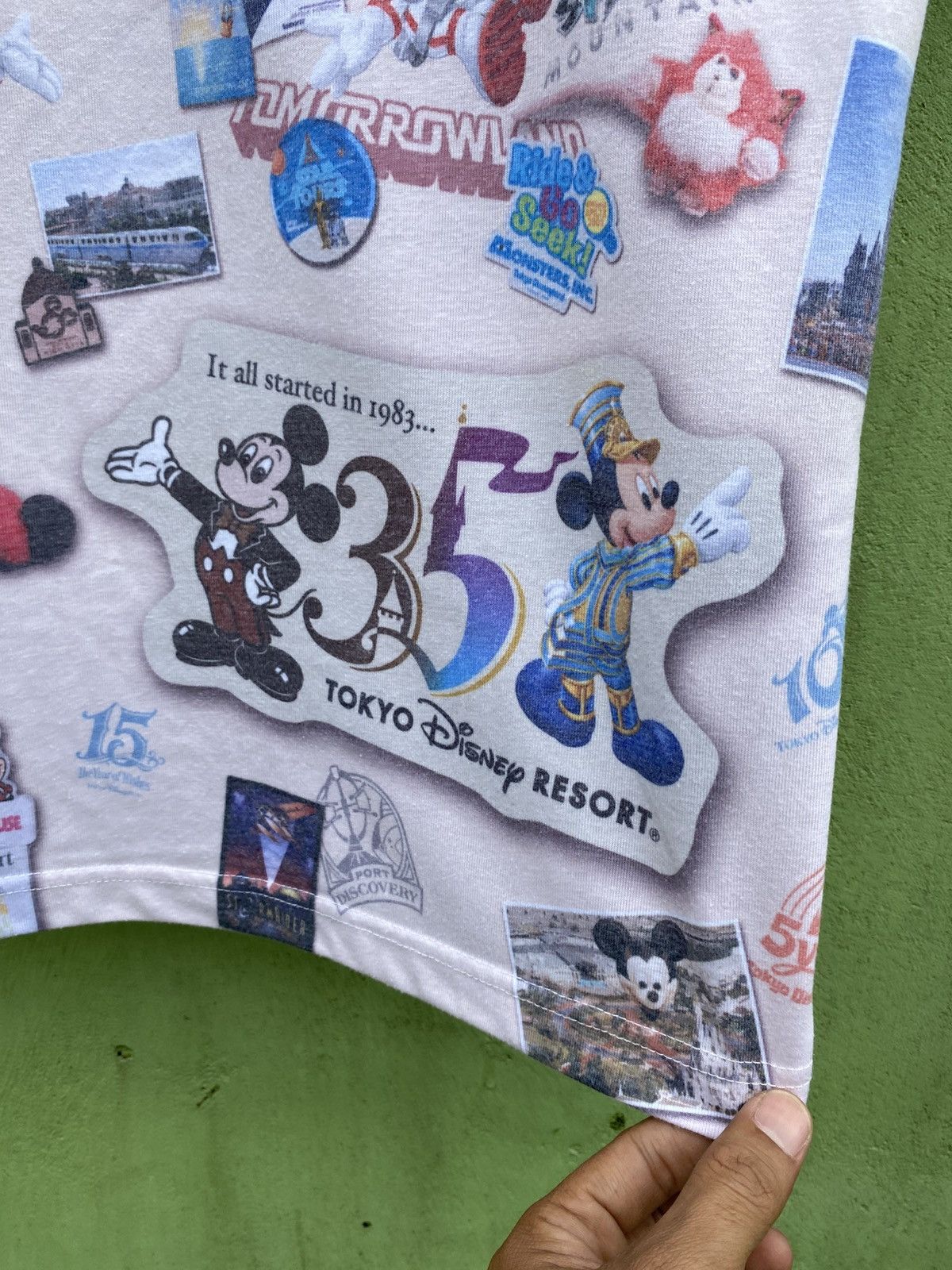 Disney Tokyo Disney Resort Tokyo / Pixar All Over Print Tshirt Size US M / EU 48-50 / 2 - 13 Thumbnail