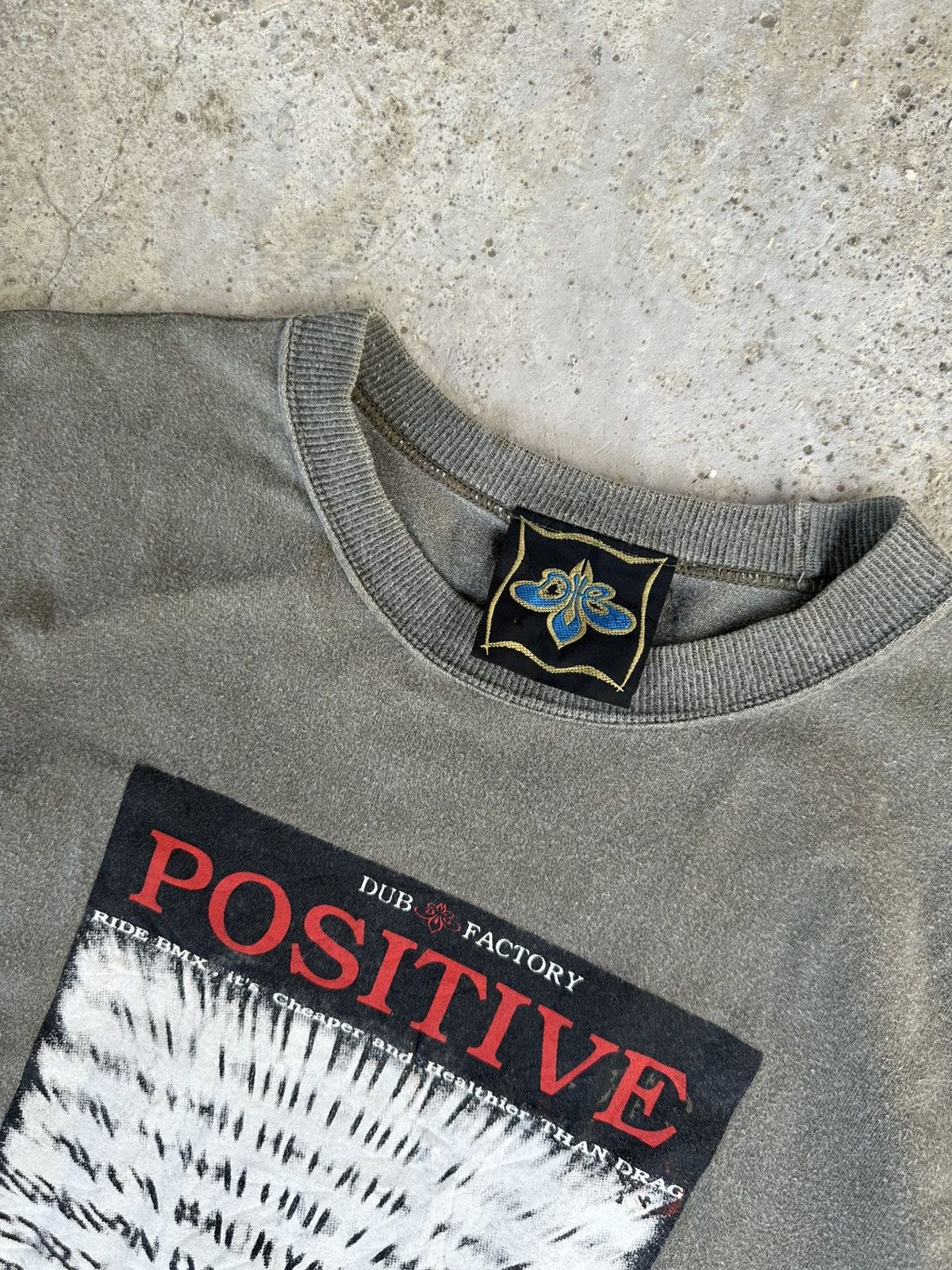 Seditionaries Vintage 90's Dub Factory x BMX " Positive " Anarchic Tees Size US L / EU 52-54 / 3 - 6 Thumbnail