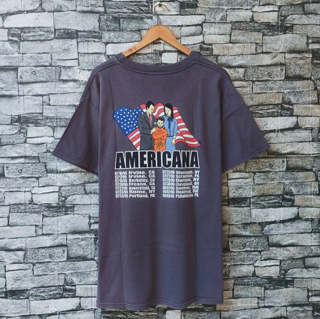 Band Tees Vtg 90s The Offspring Americana Album Punk Rock Tour 1998 Size US L / EU 52-54 / 3 - 1 Thumbnail