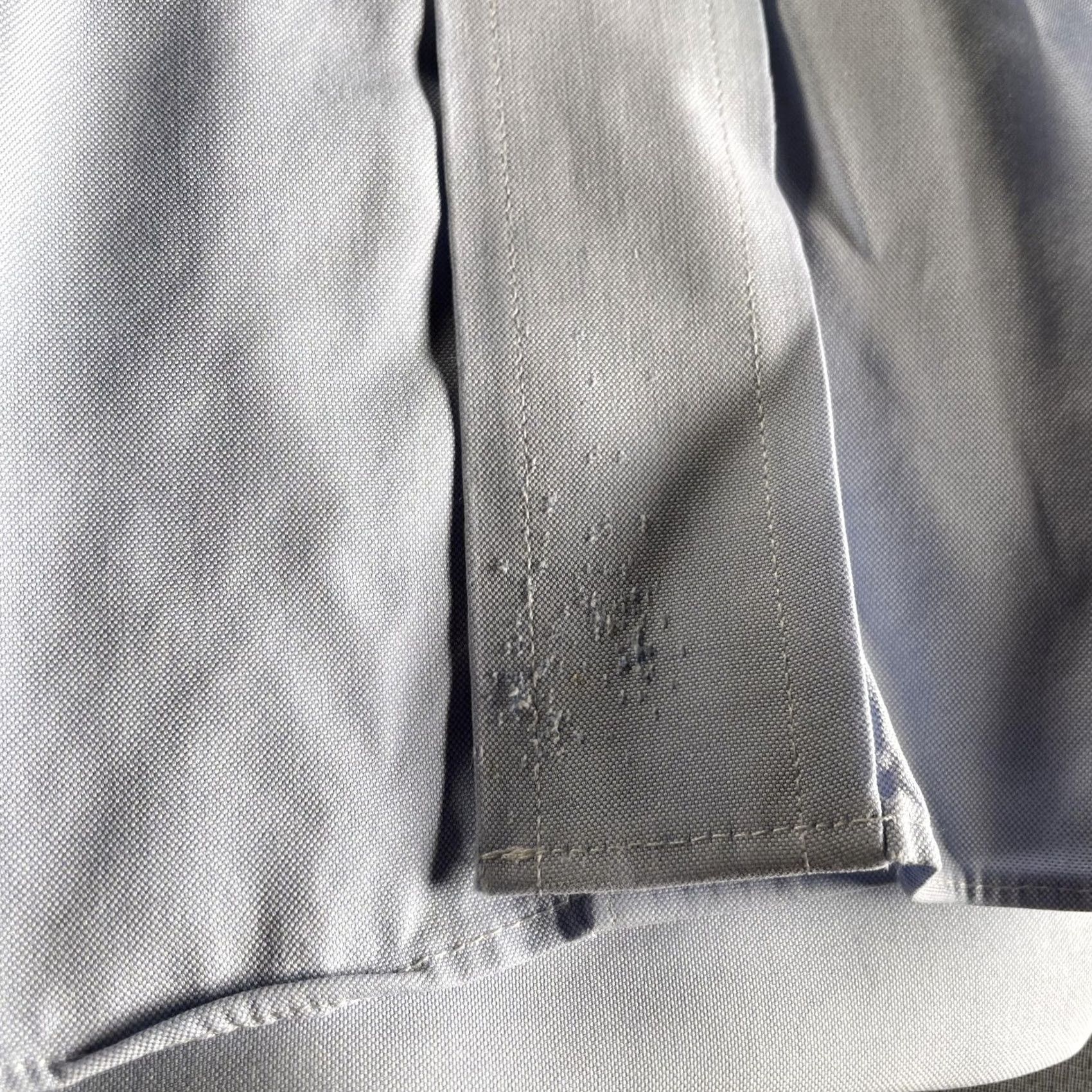 Brooks Brothers Brooks Brothers Shirt Mens 17-34 Regent Non-Iron Supima Long Sleeve Dress Shirt Blue Wide Collar Barrel Cuff Wrinkle Resistant All Seasons Mens Size 46R - 6 Thumbnail