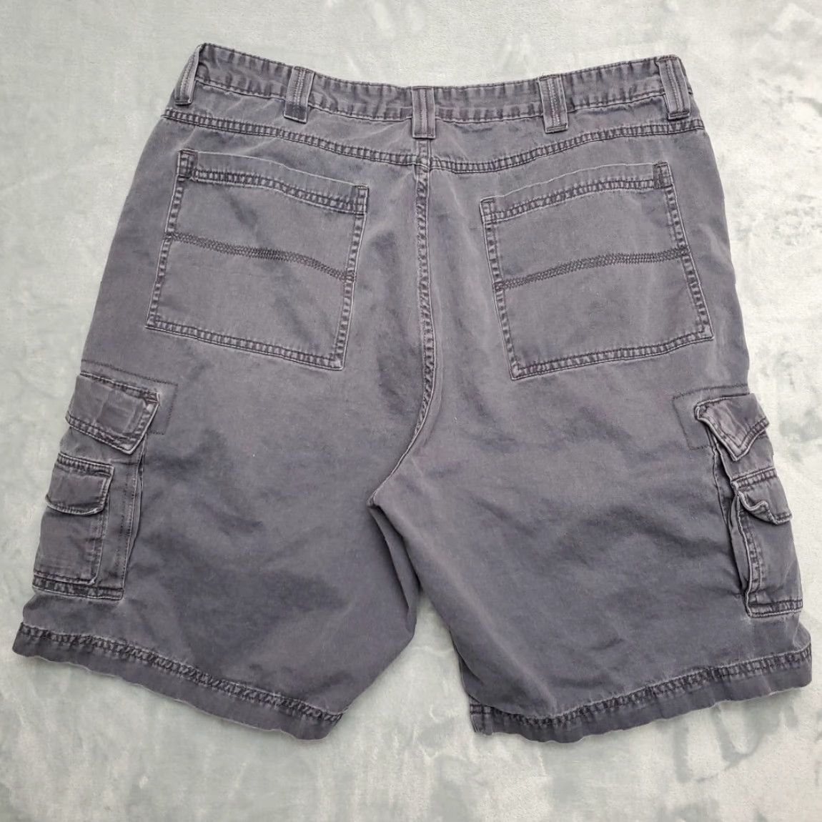 Wrangler Wrangler Cargo Shorts Men 38 Gray Twill Utility Outdoor Hiking 100% Cotton Size US 38 / EU 54 - 5 Thumbnail