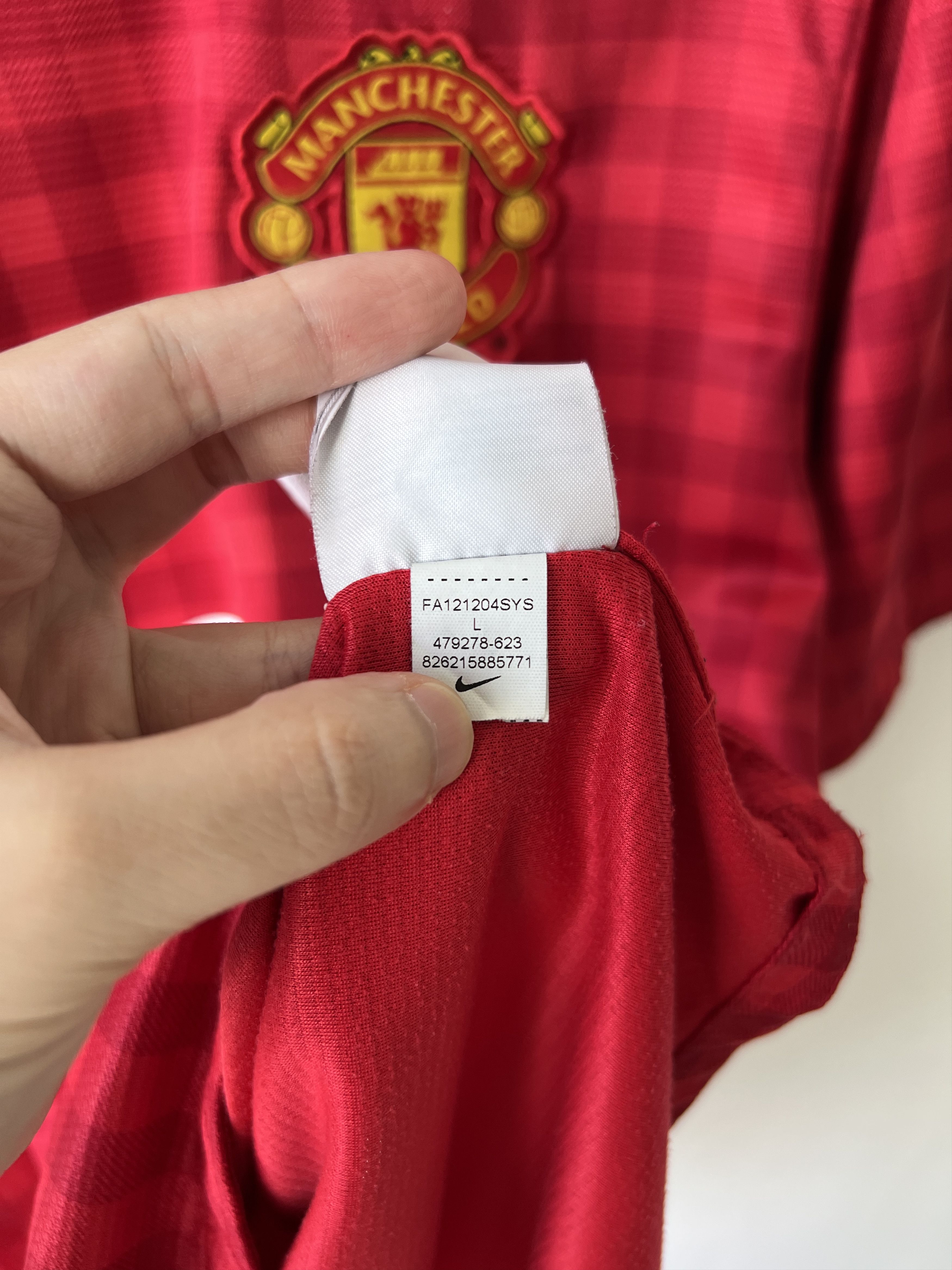 Nike (L) Manchester United 2012-13 Home Kit Rooney #10 Size US L / EU 52-54 / 3 - 4 Thumbnail